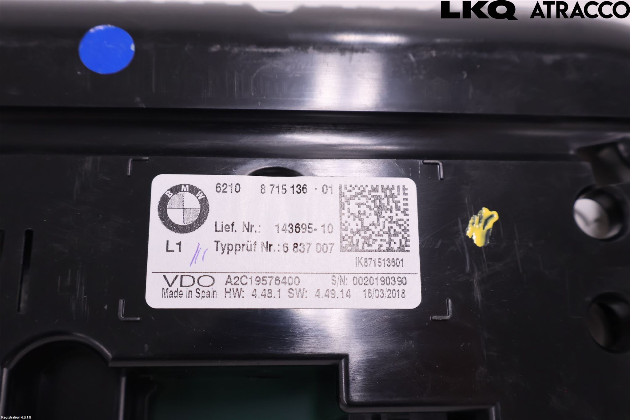 BMW 1 F20/F21 11-19 Instrument Komb