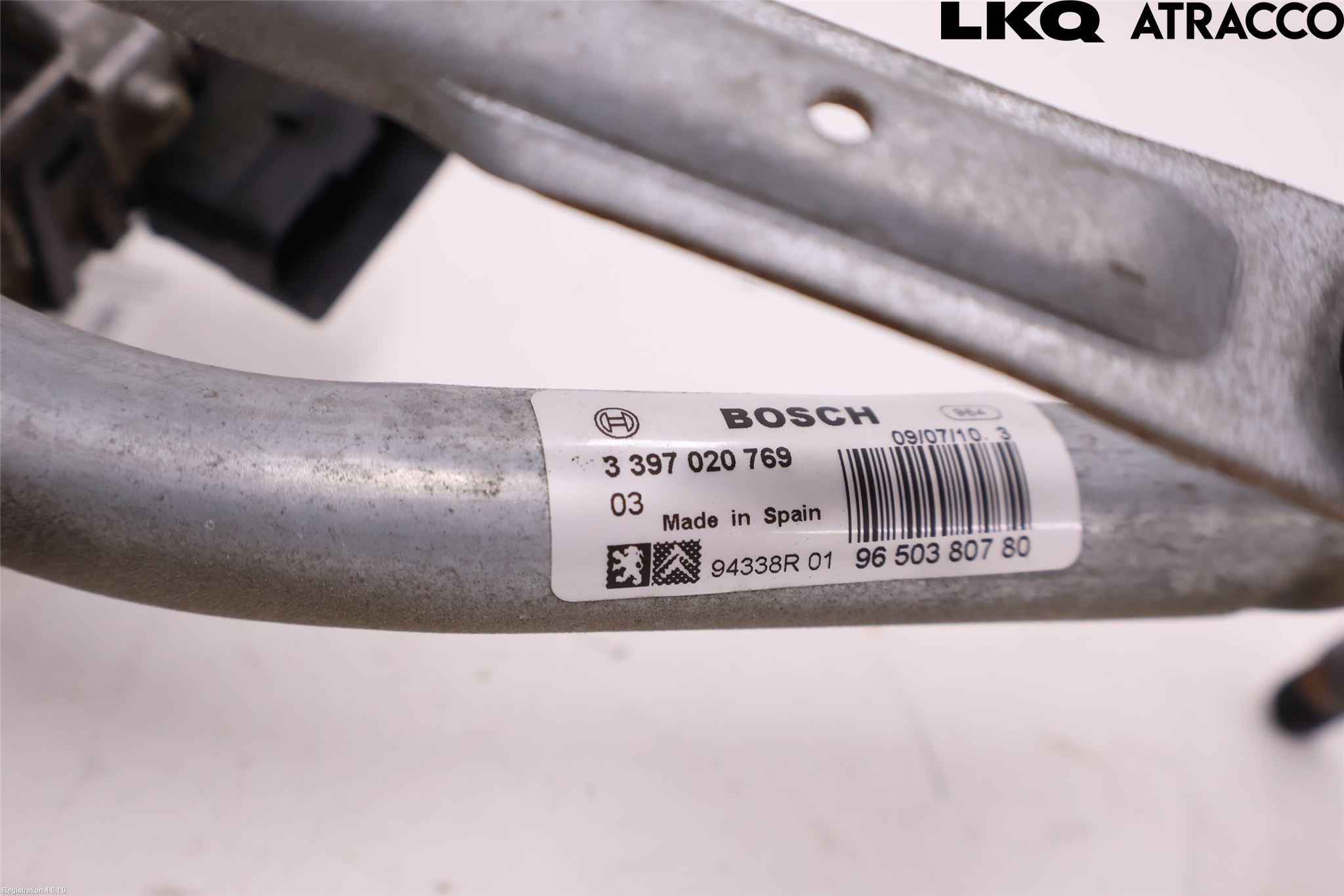 Peugeot 207 Torkarmekanism Vindruta