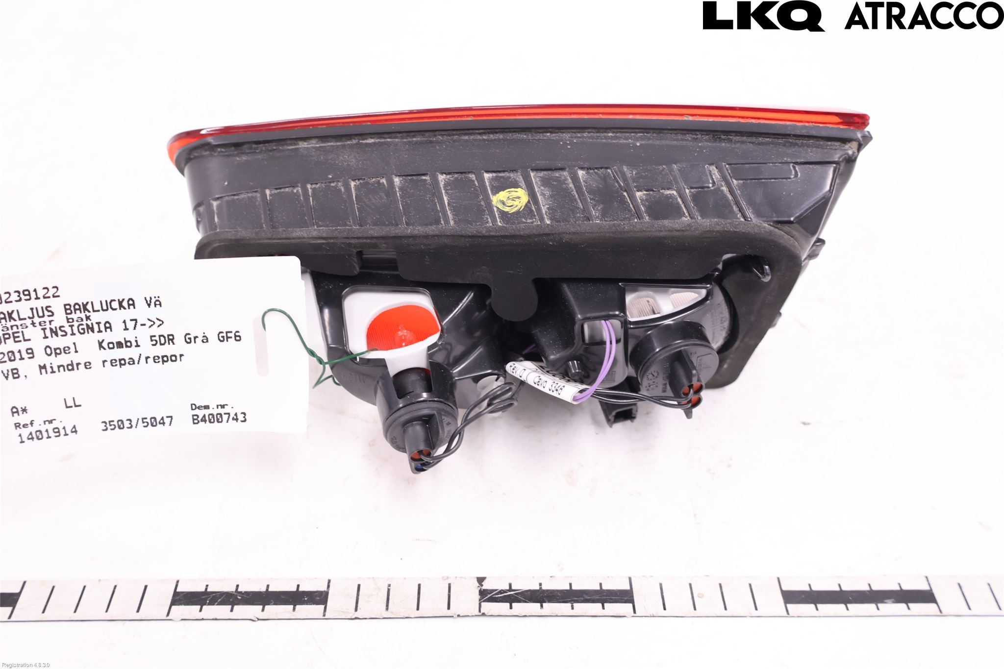 Opel INSIGNIA 17- Bakljus Lucka Vä