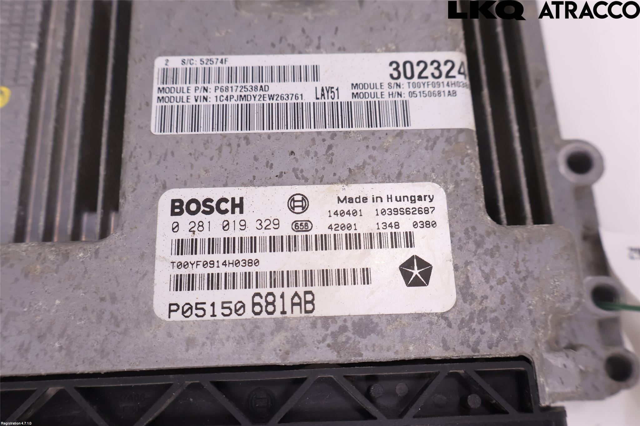 Jeep CHEROKEE Styrenhet Inspump Diesel