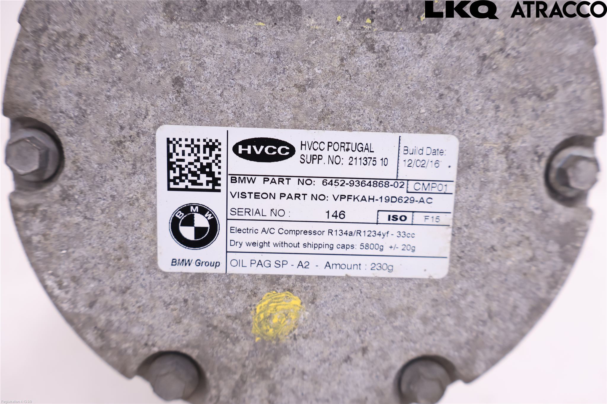 BMW i3 I01 13-22 Ac Kompressor