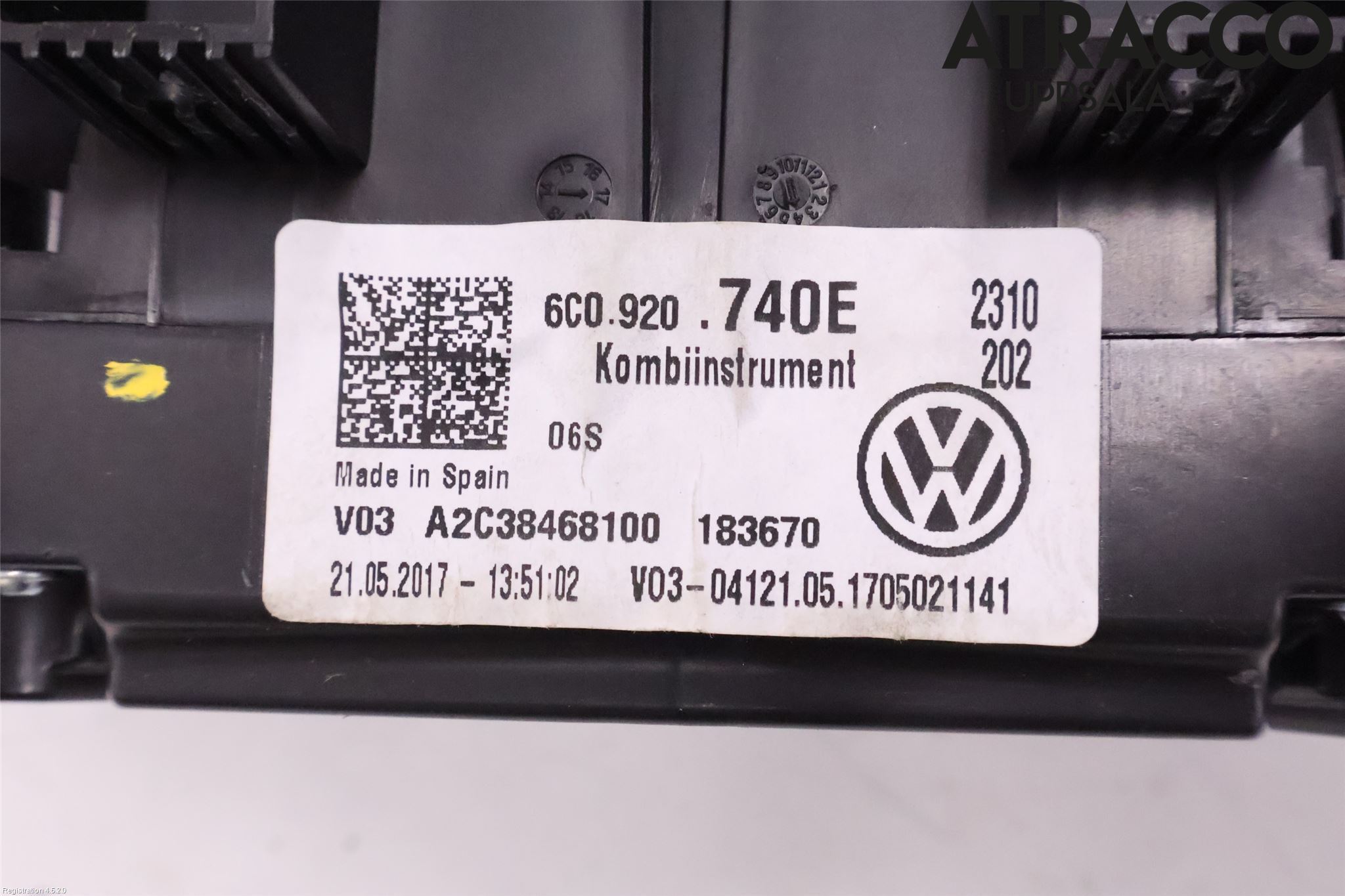 Volkswagen VW POLO 10-17 Instrument Komb
