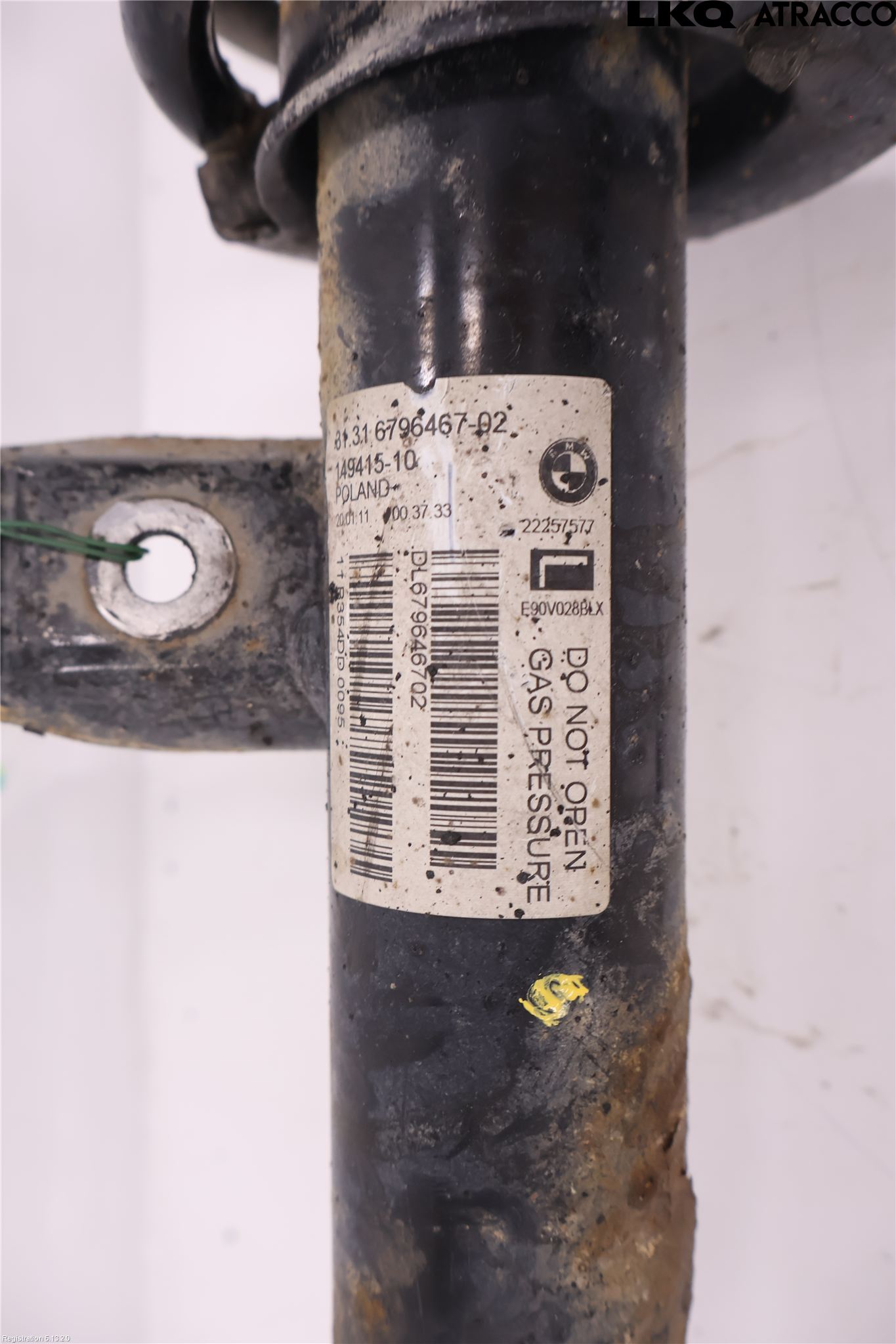 BMW 3 E90/91 SED/TOU 05-12 Fjäderben Fram Vänster