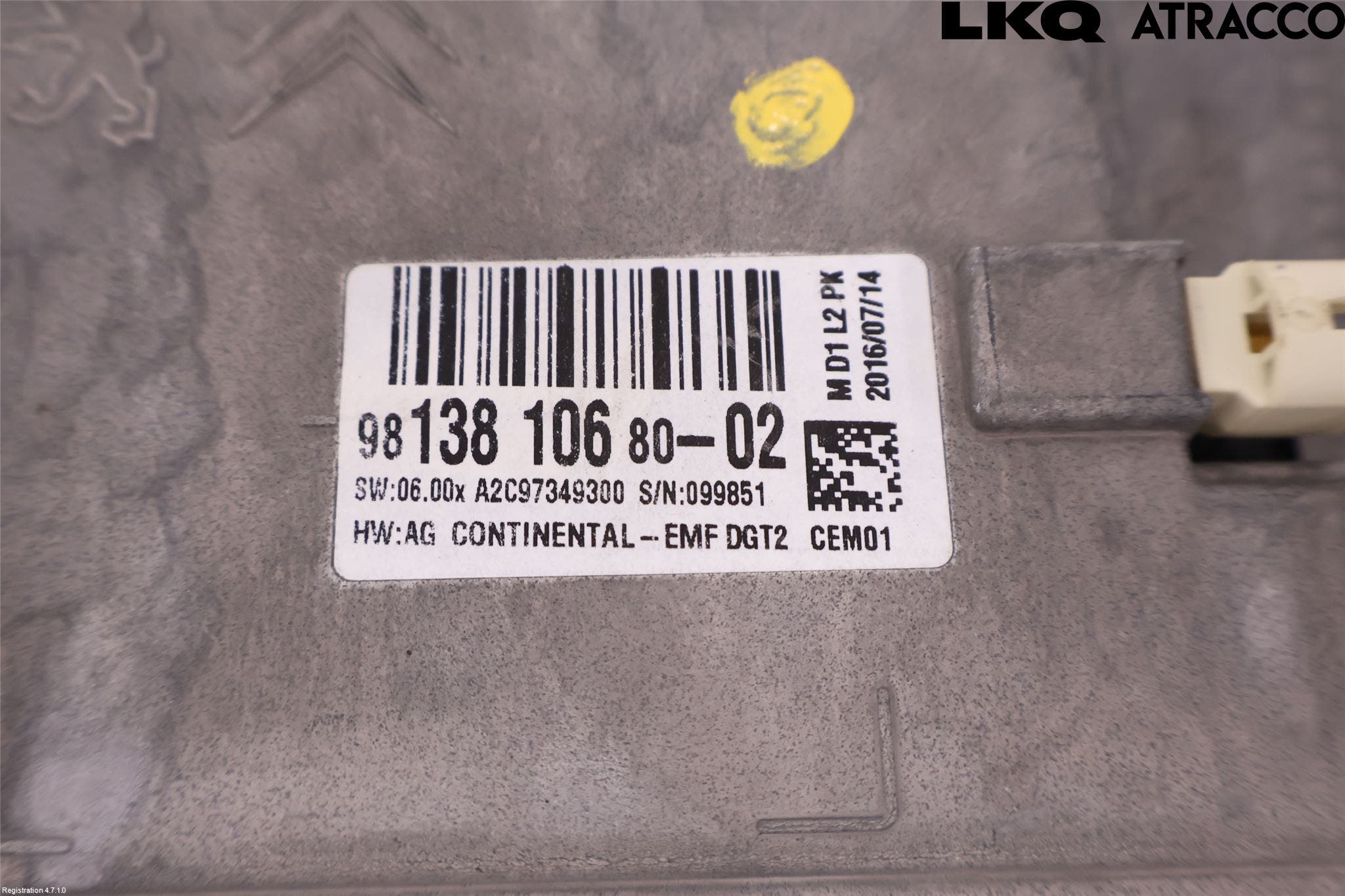 DS 4 CROSSBACK 16-18 Bildskärm