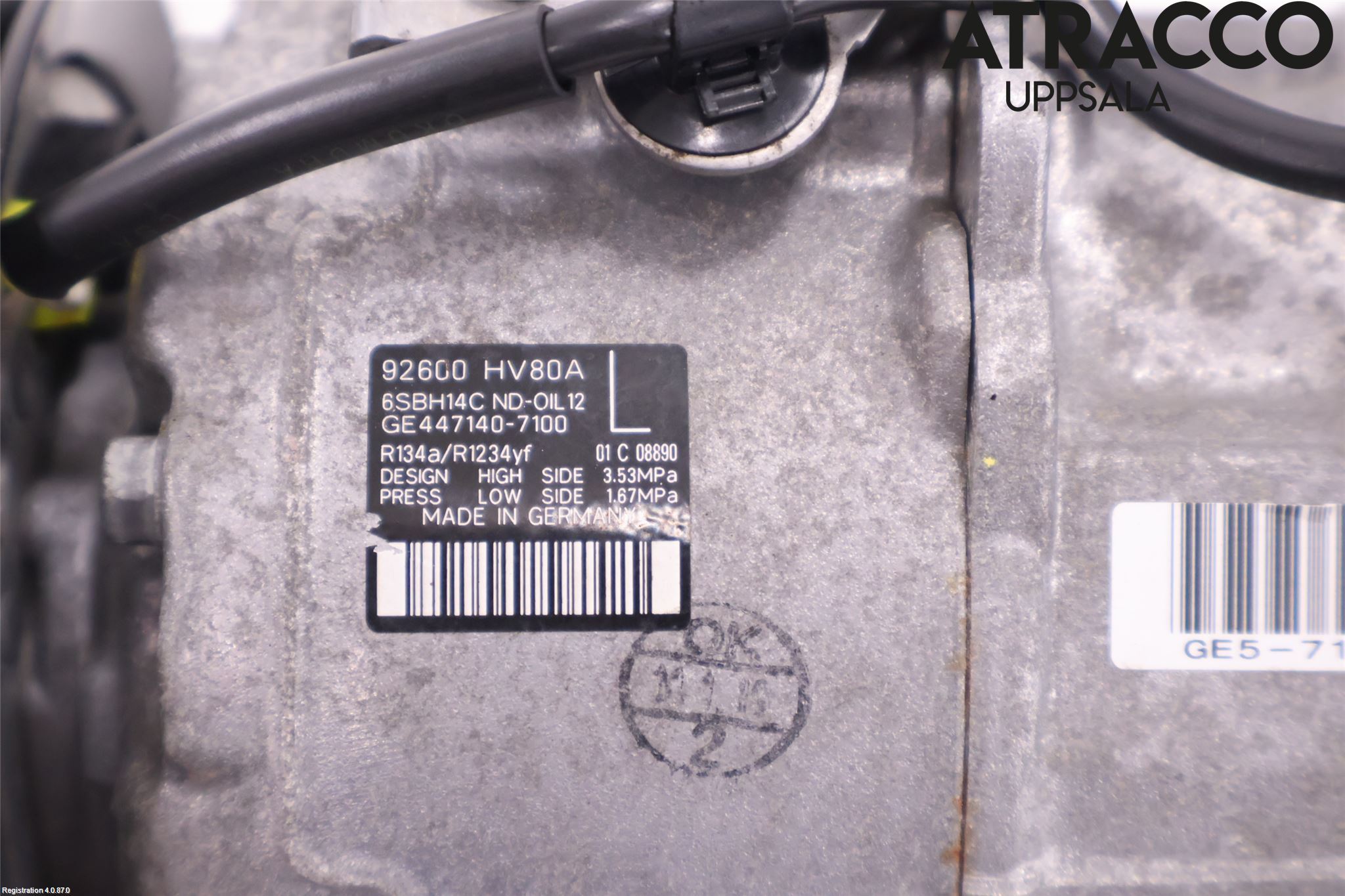 Nissan QASHQAI 17-21 Ac Kompressor