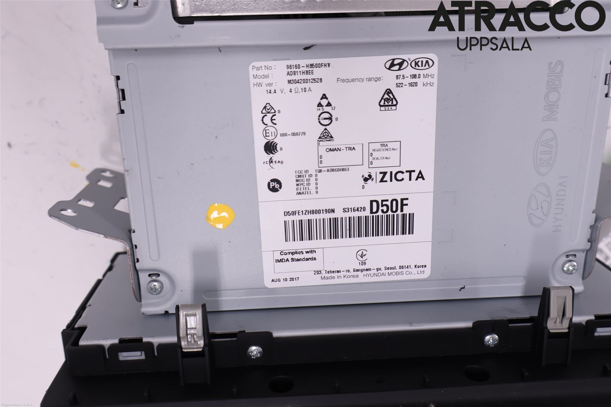 Kia RIO 17- Cd Radio - Multimediapanel