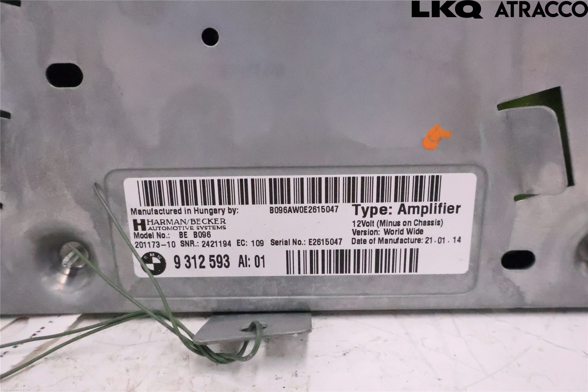 BMW 5 F10/F11/F18 09-17 Radio-Stereo Förstärkare