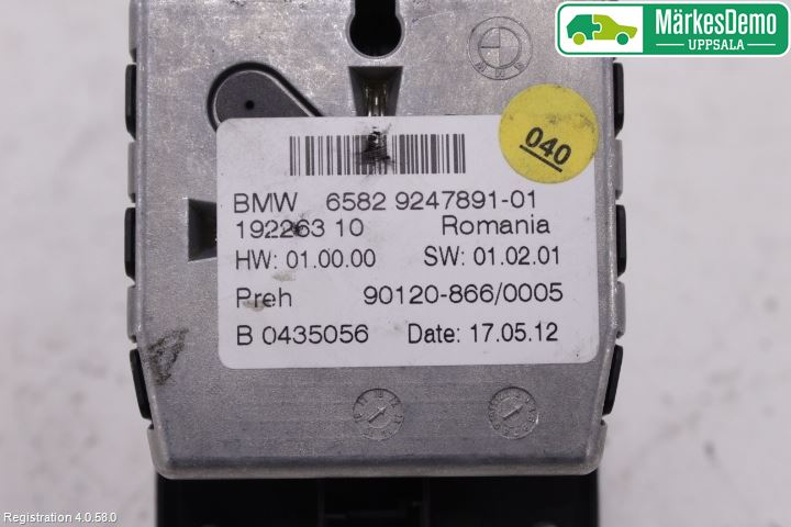 BMW 6 F12/F13 10-18 Strömställare Multifunktion