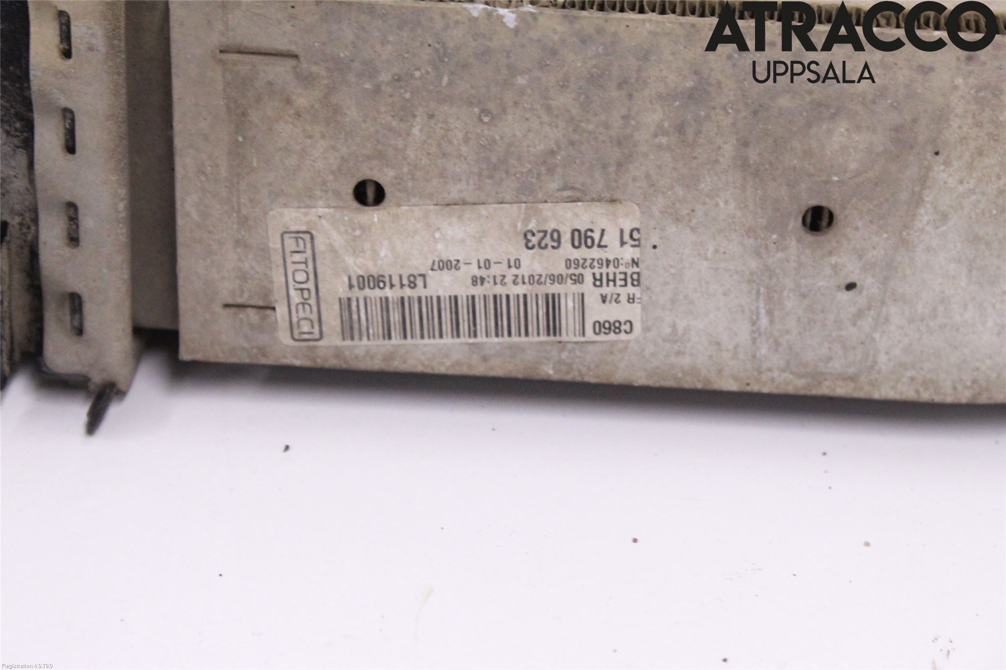 Fiat FIORINO Laddluft-Intercooler Kyl