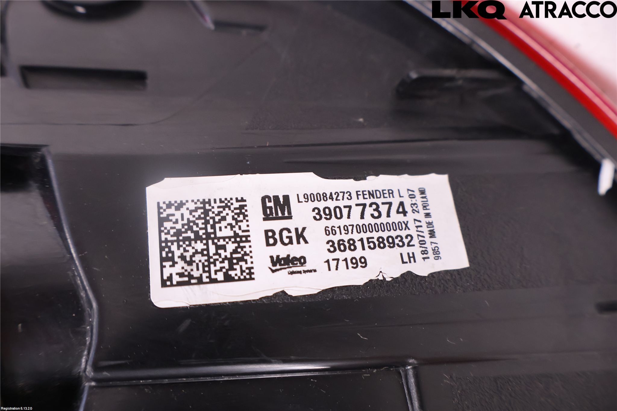 Opel ASTRA K 16-22 Bakljus Vänster