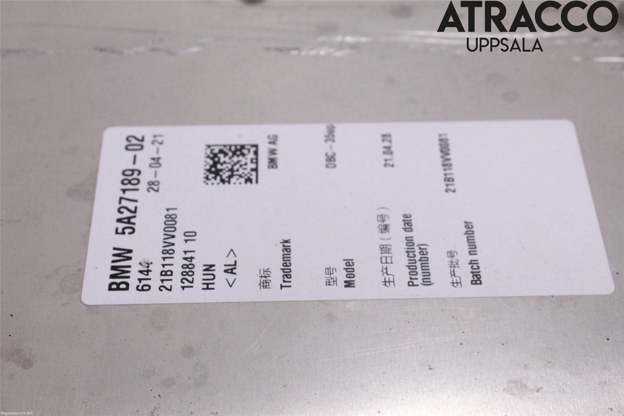 BMW 3 G20/G21/G80/G81 19- Batteriladdare Högspänning