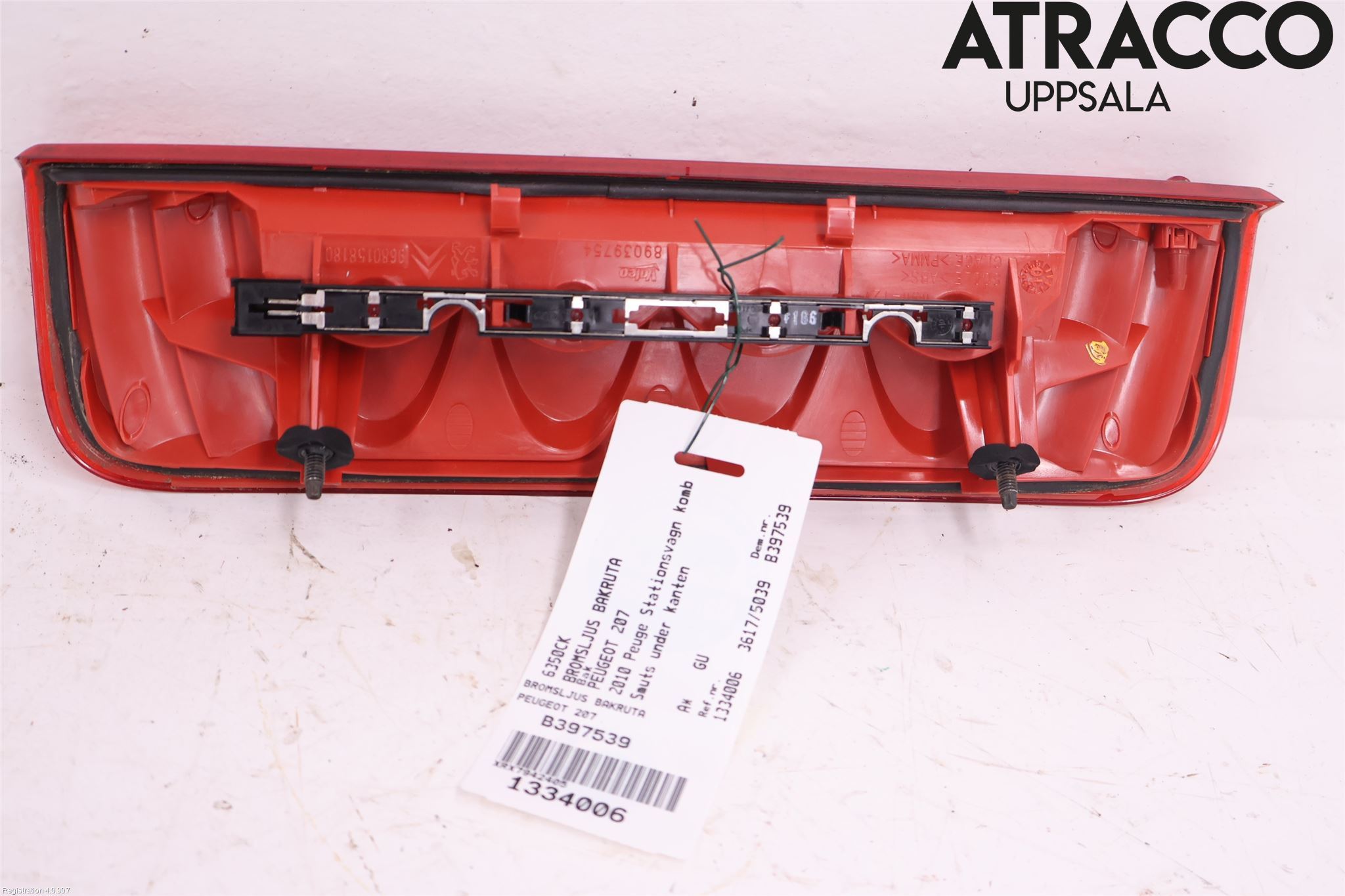 Peugeot 207 Bromsljus Bakruta