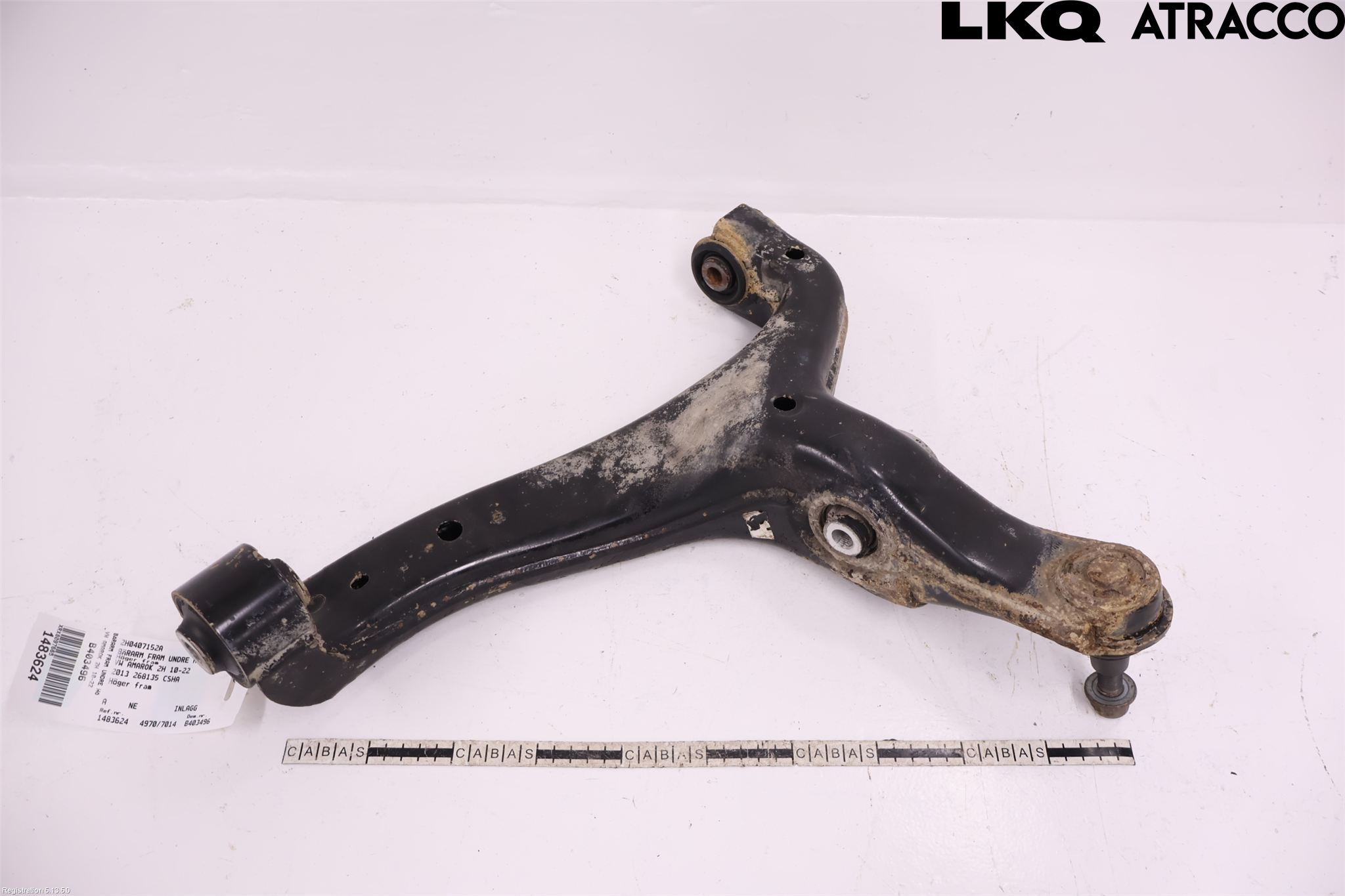 Volkswagen VW AMAROK 2H 10-22 Bärarm Fram Undre Hö