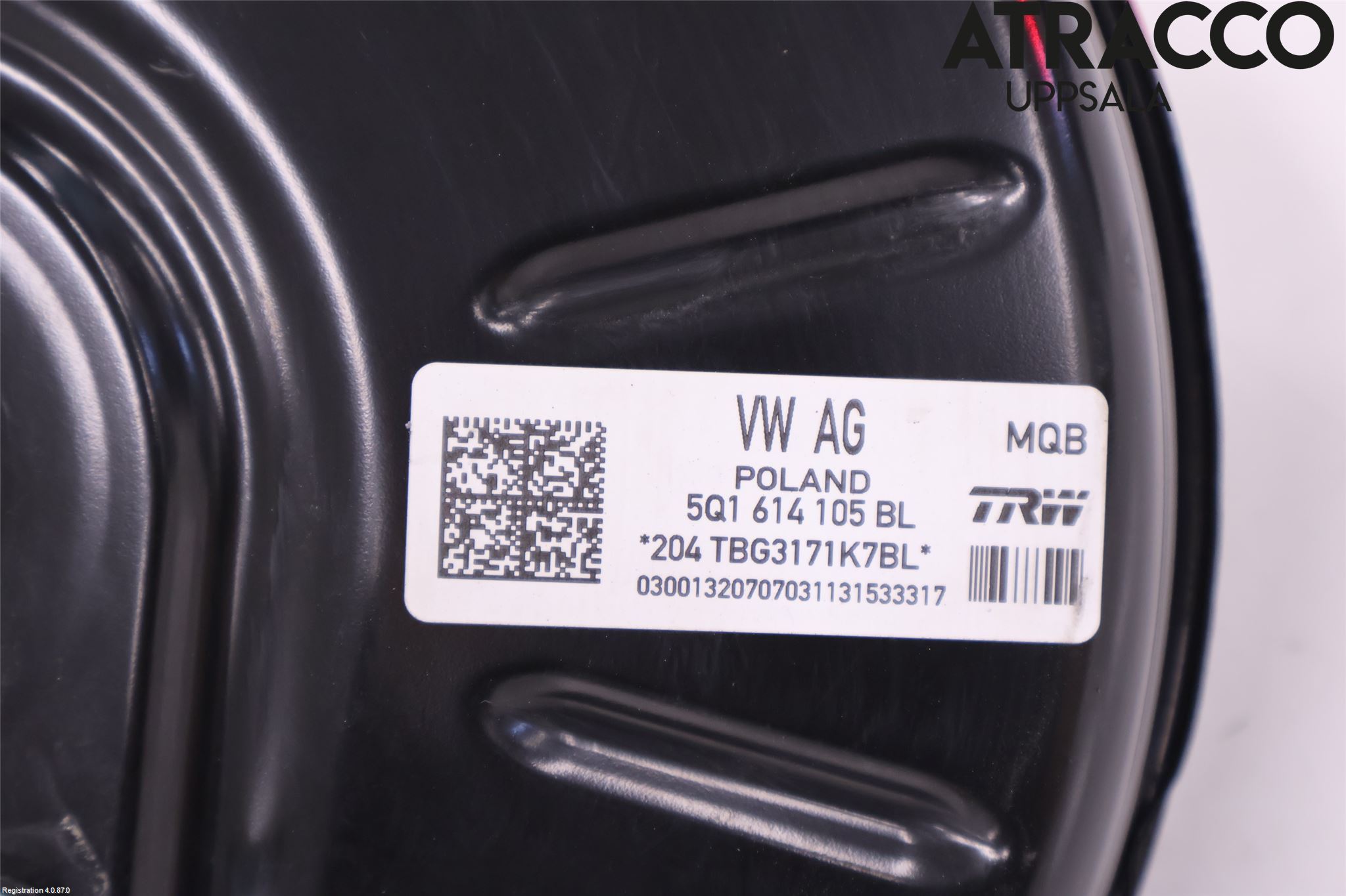 Volkswagen VW PASSAT 15-19 Bromsservo