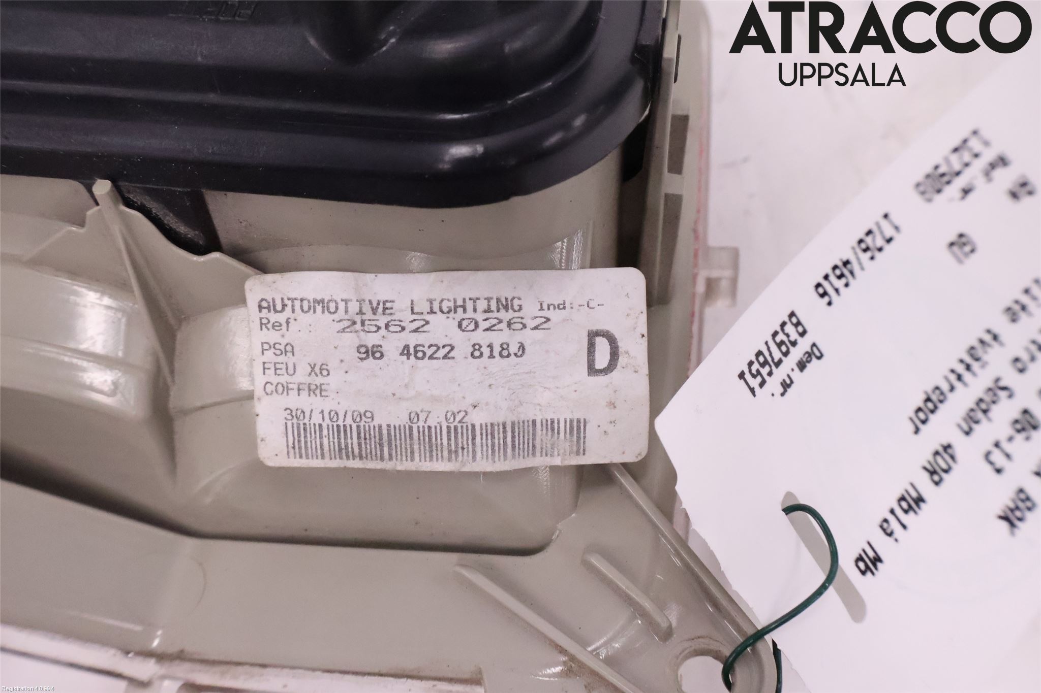 Citroen C6 Dimljus/Reflex Bak