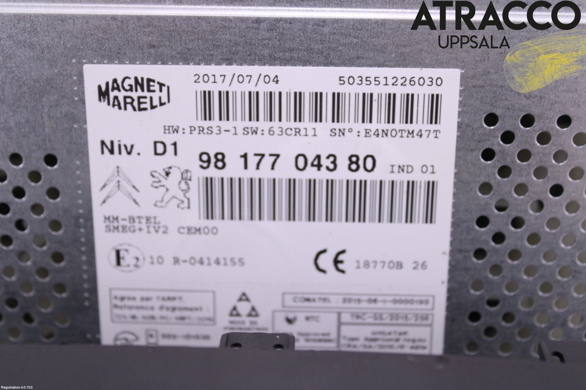 Citroen BERLINGO 08-18 Cd Radio - Multimediapanel