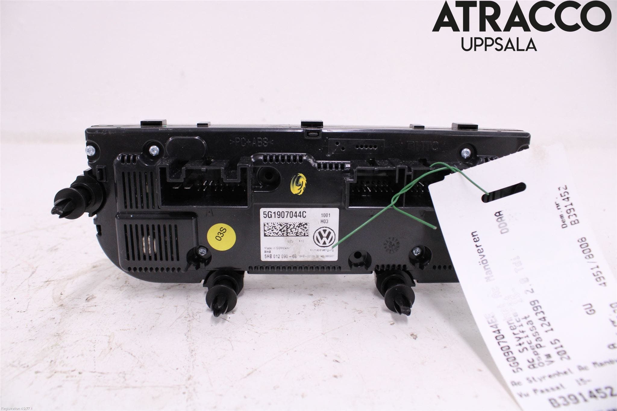 Volkswagen VW PASSAT 15-19 Ac Styrenhet Ac Manöveren