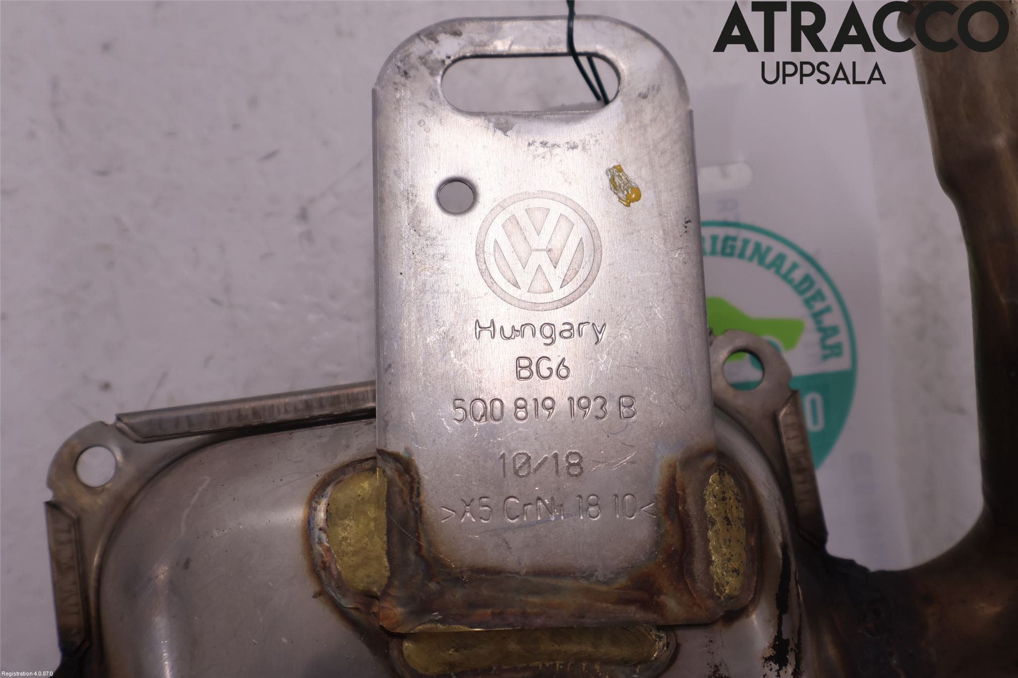 Volkswagen VW T-ROC 18- Avgasrör Främre-Mitt-Bak