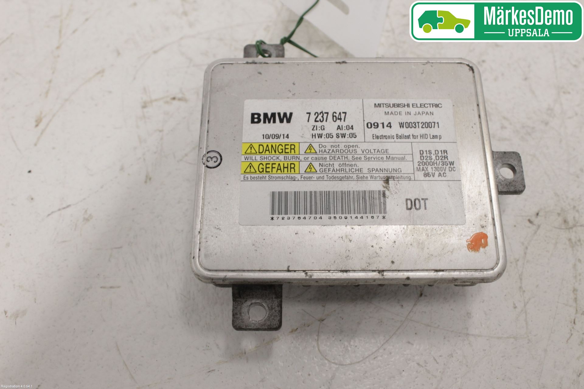 BMW 5 F10/F11/F18 09-17 Styrenhet Strålkastare
