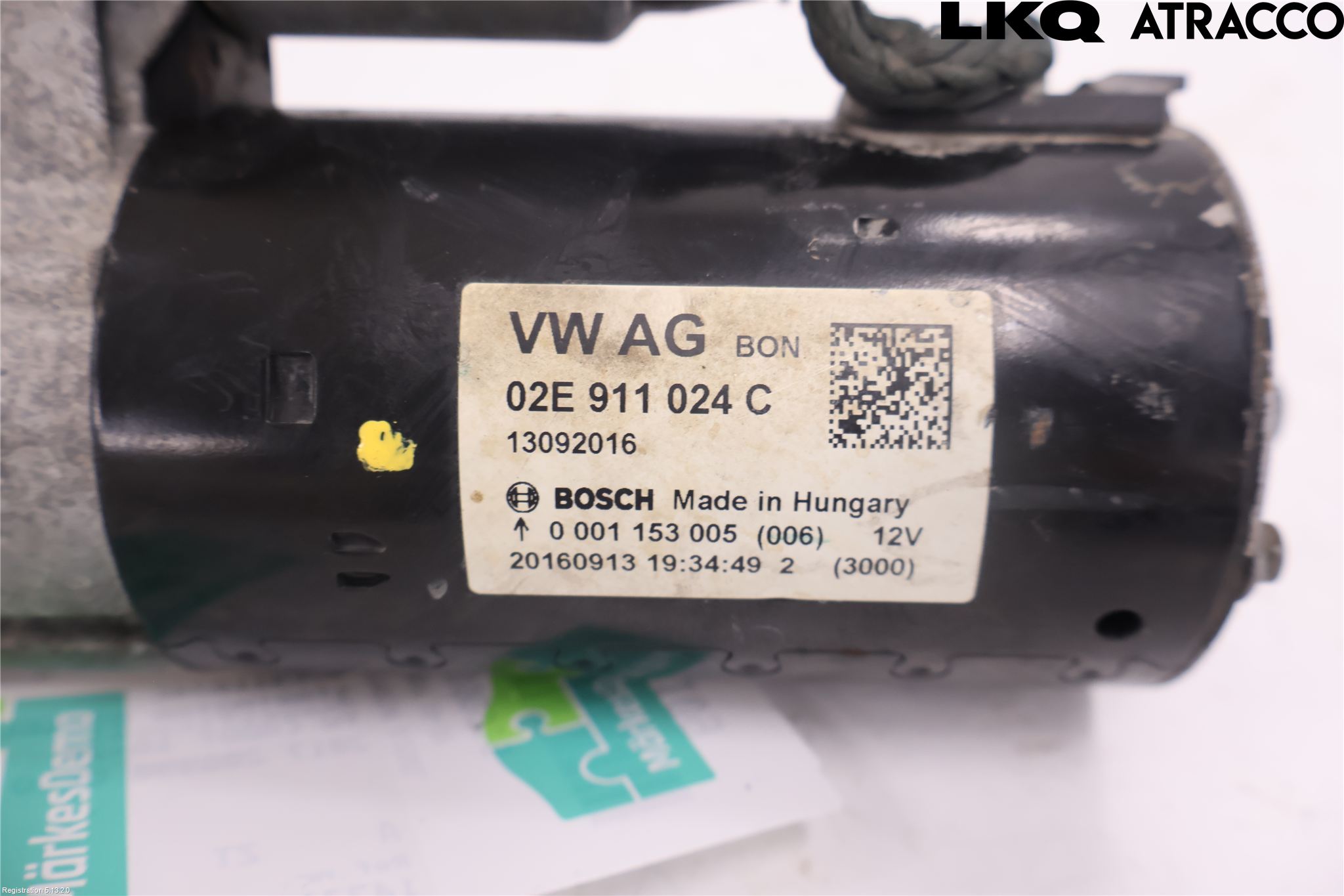 Volkswagen VW CADDY 16-20 Startmotor Diesel