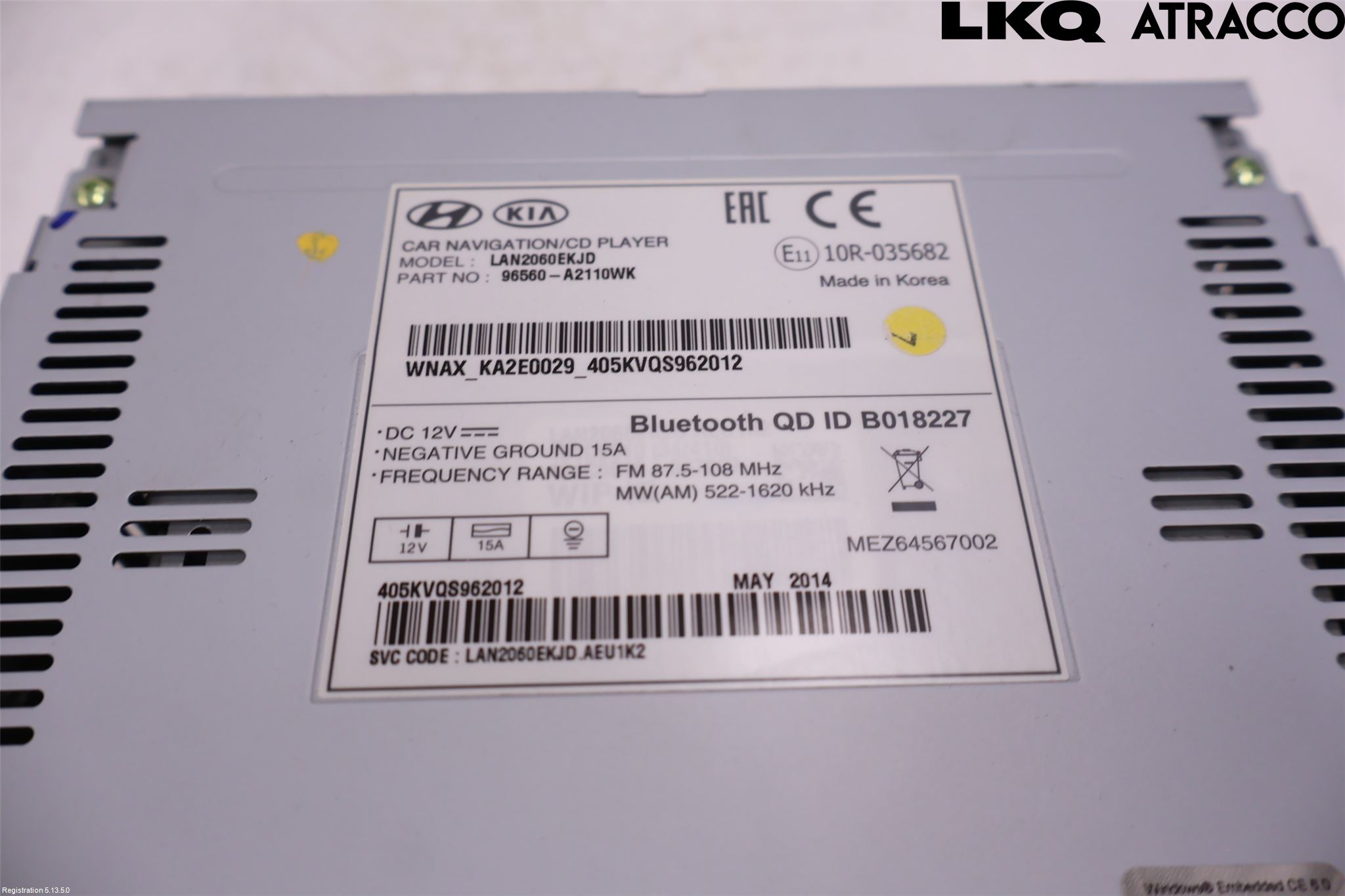 Kia CEED 12-18 Cd Radio - Multimediapanel