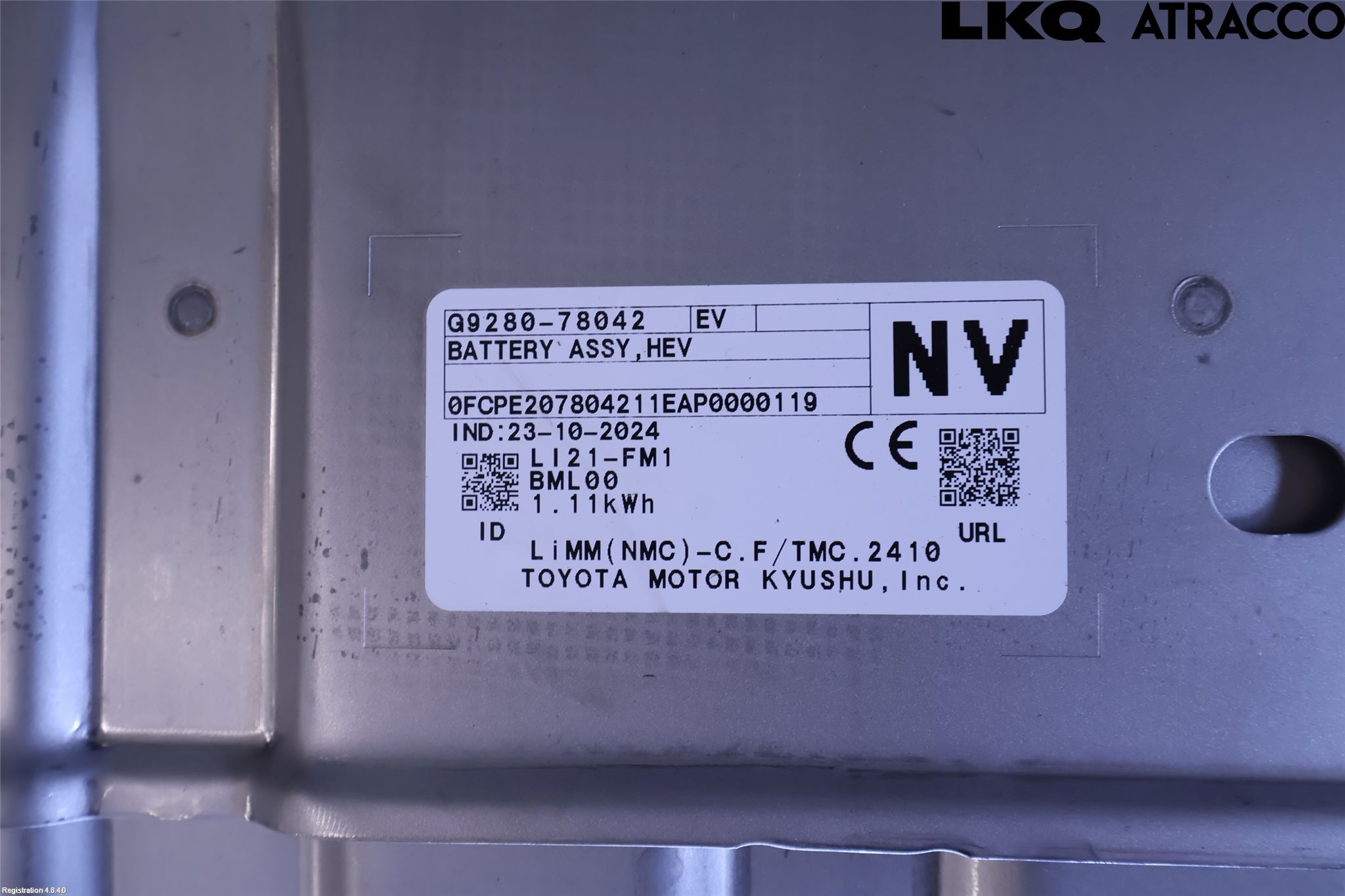 Lexus NX 340h/450h+ 21- Batteri Högspänning