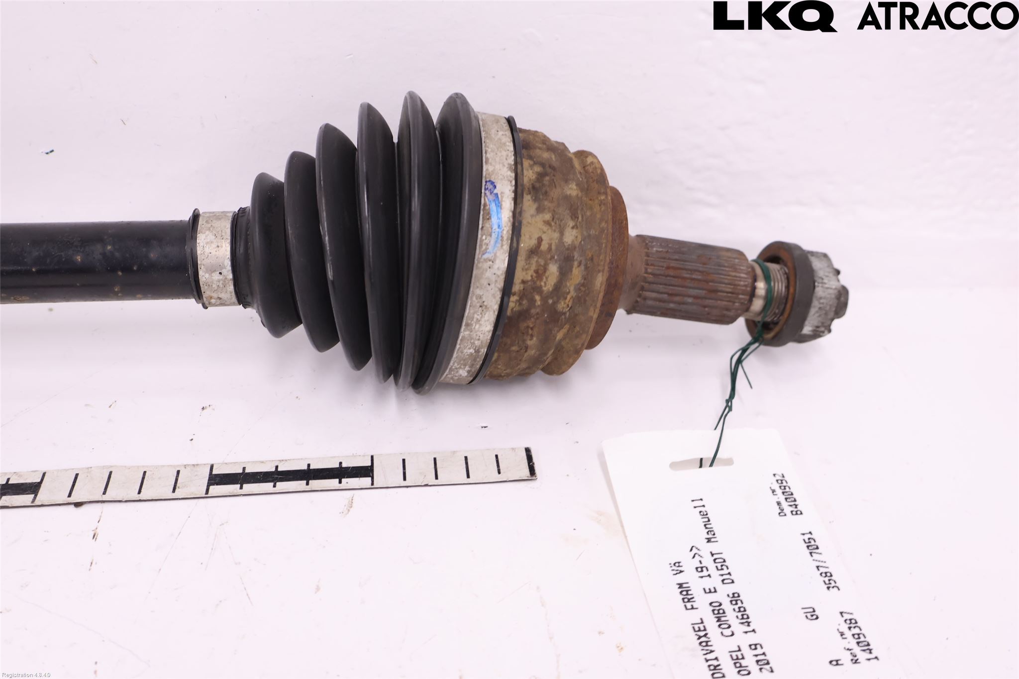 Opel COMBO E 19- Drivaxel Fram Vänster