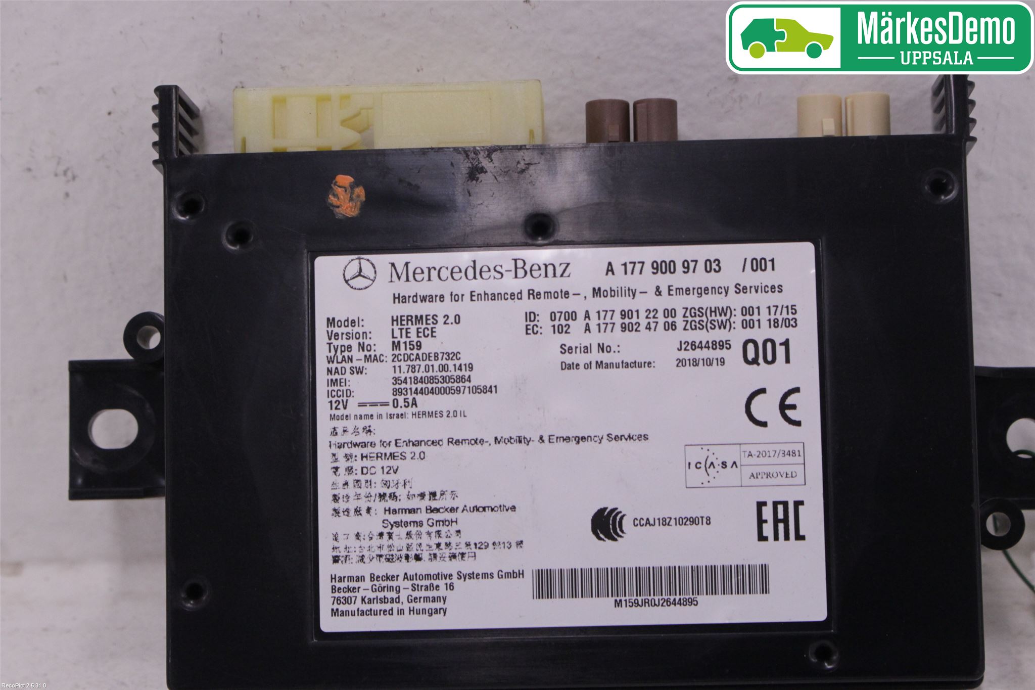 Mercedes-Benz MB A-KLASS (W177) 18- Styrenhet Övrigt