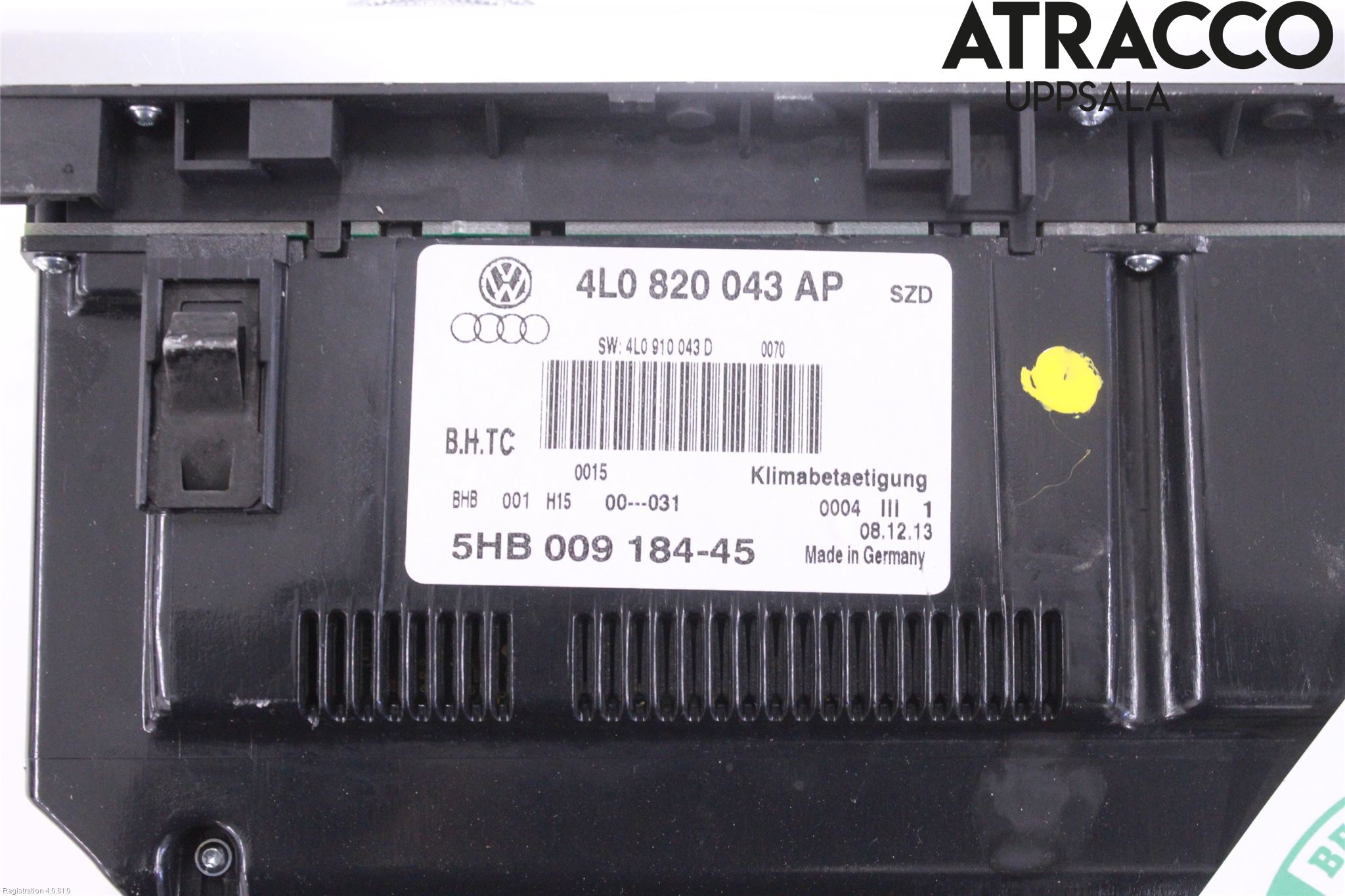 Audi Q7/SQ7 Ac Styrenhet Ac Manöveren