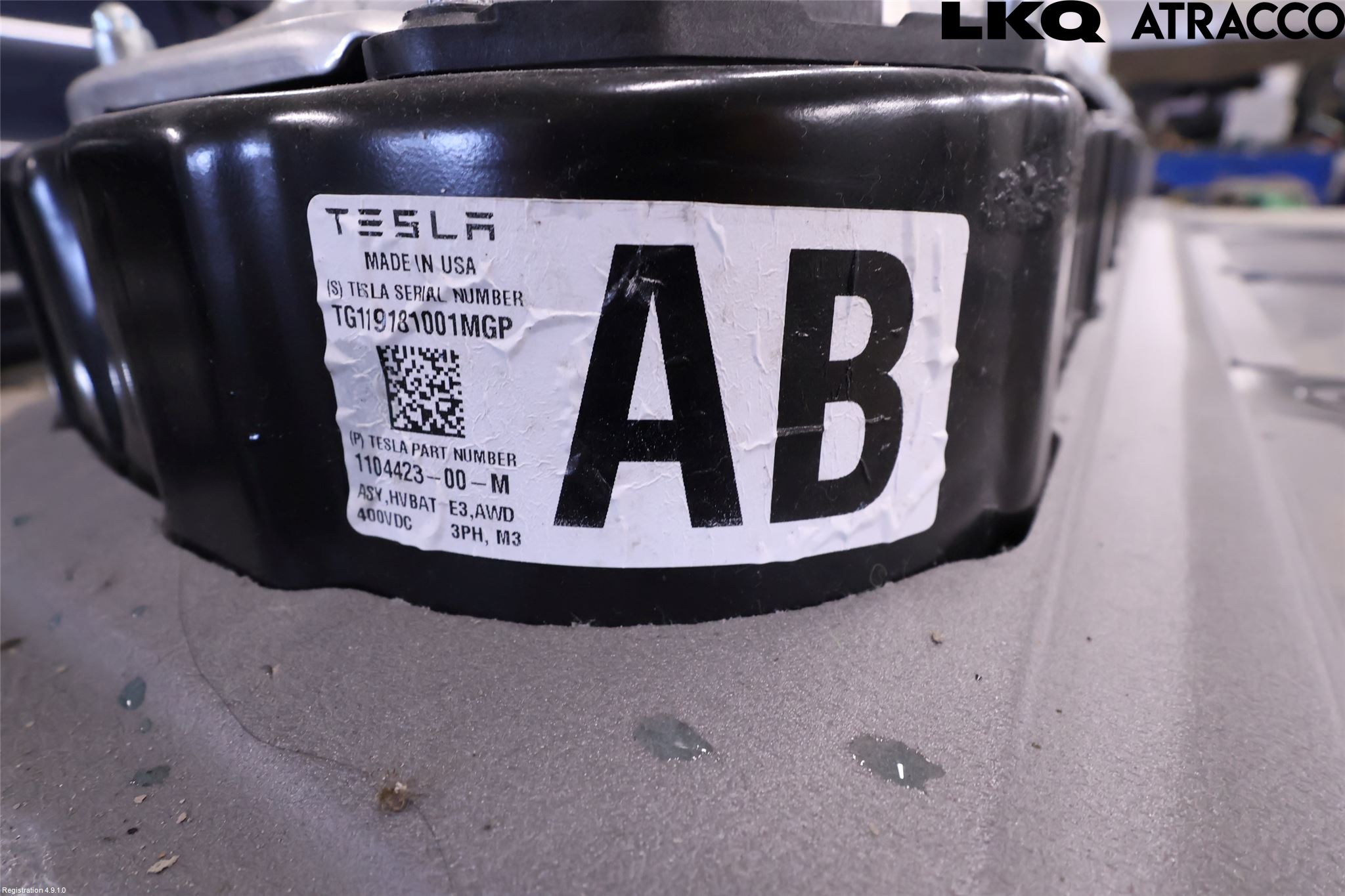 Tesla MODEL 3 17- Batteri Högspänning