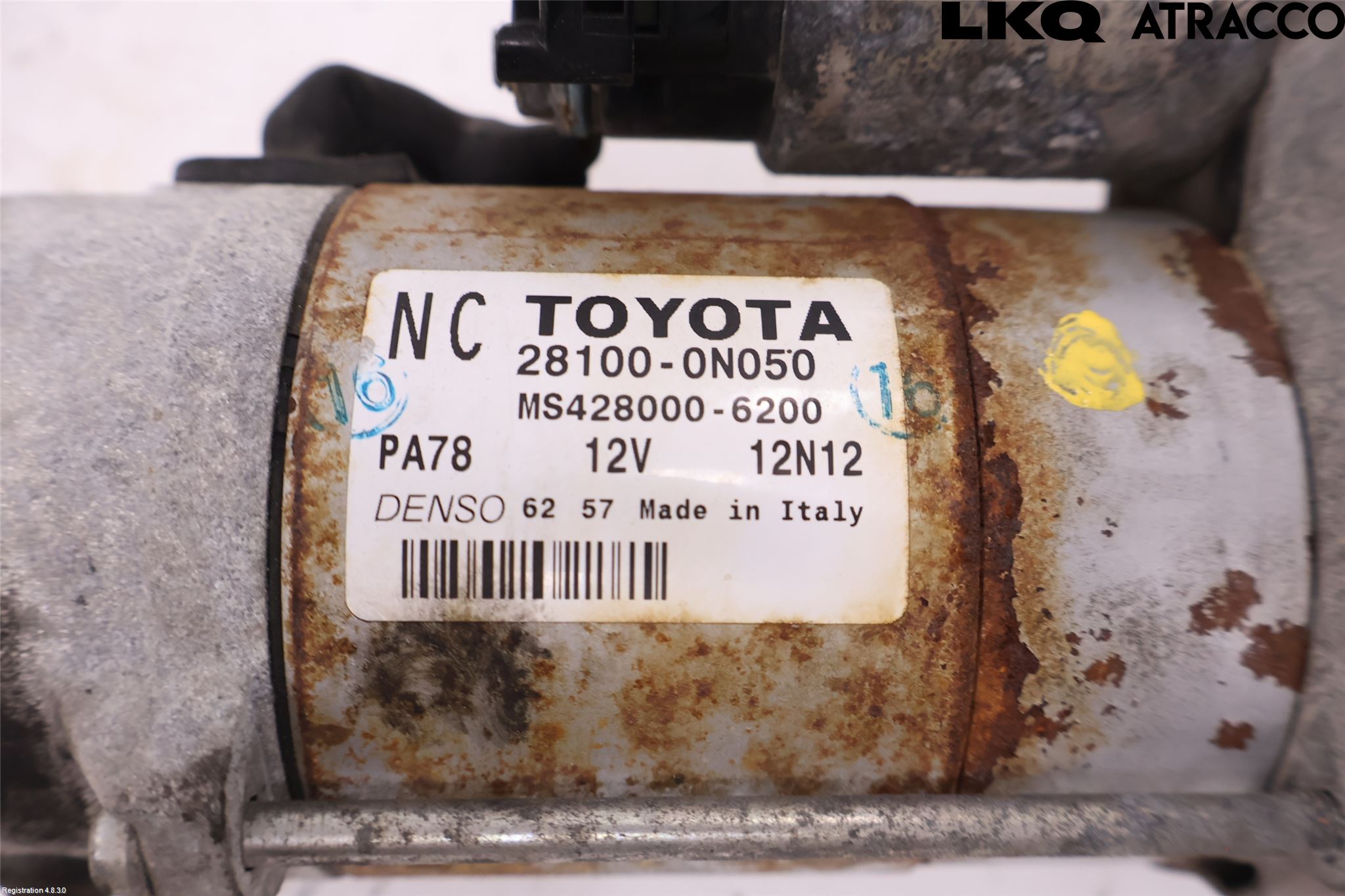 Toyota YARIS XP130 12-14 Startmotor Diesel
