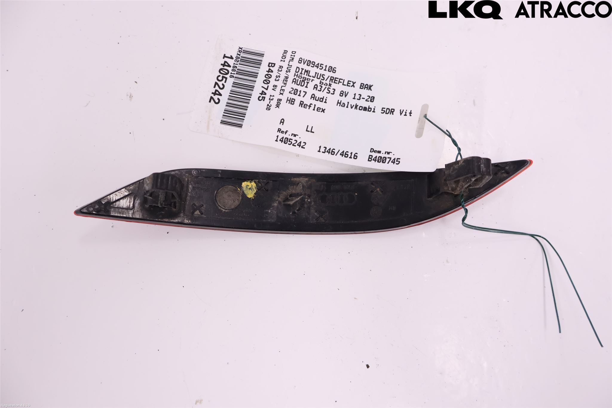 Audi A3/S3 8V 13-20 Dimljus/Reflex Bak