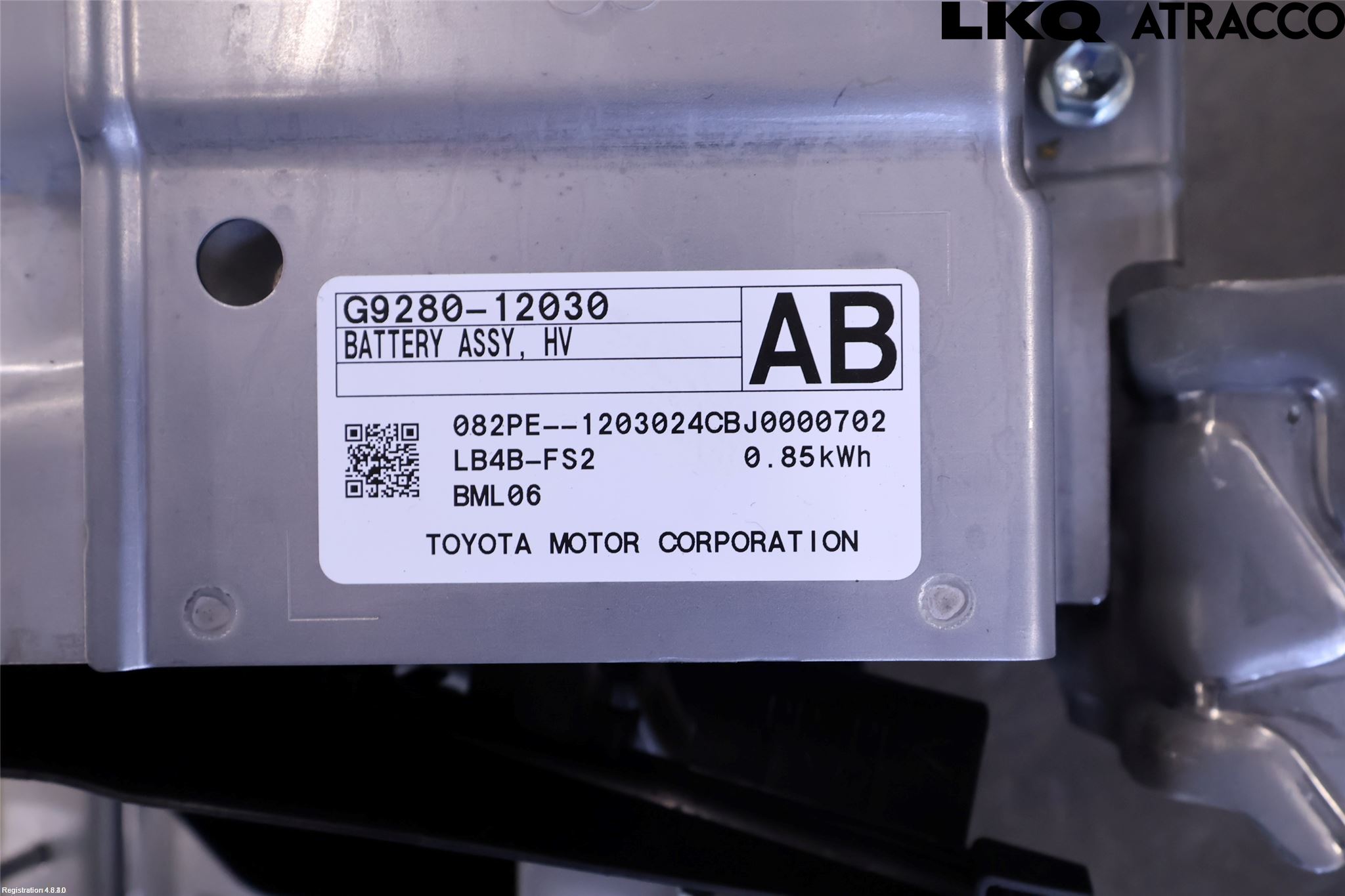 Toyota COROLLA 19- Batteri Högspänning