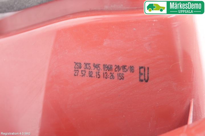 Volkswagen VW PASSAT 05-11 Bakljus Höger