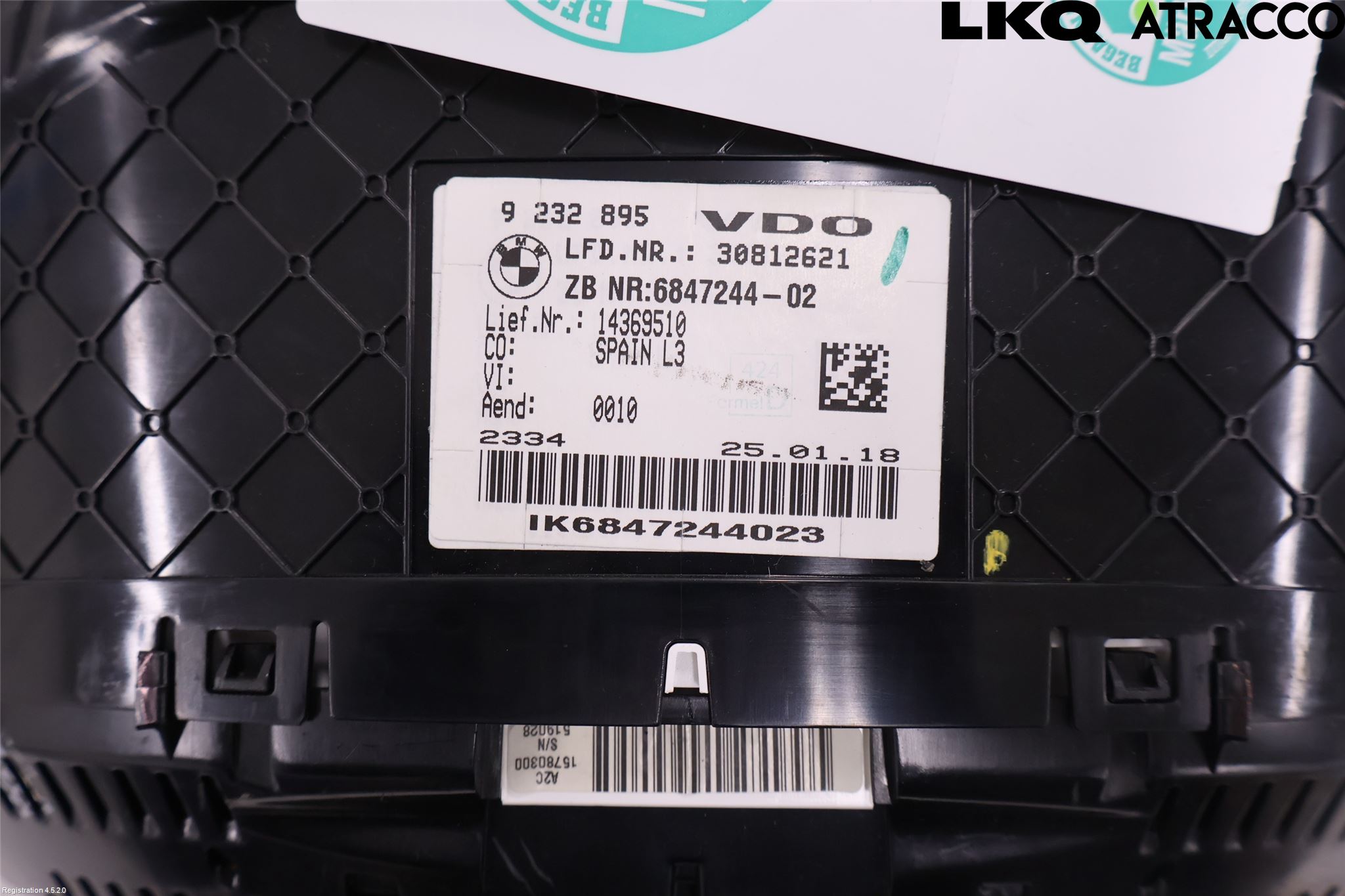 BMW 3 F30/F31/F80 12-19 Instrument Komb