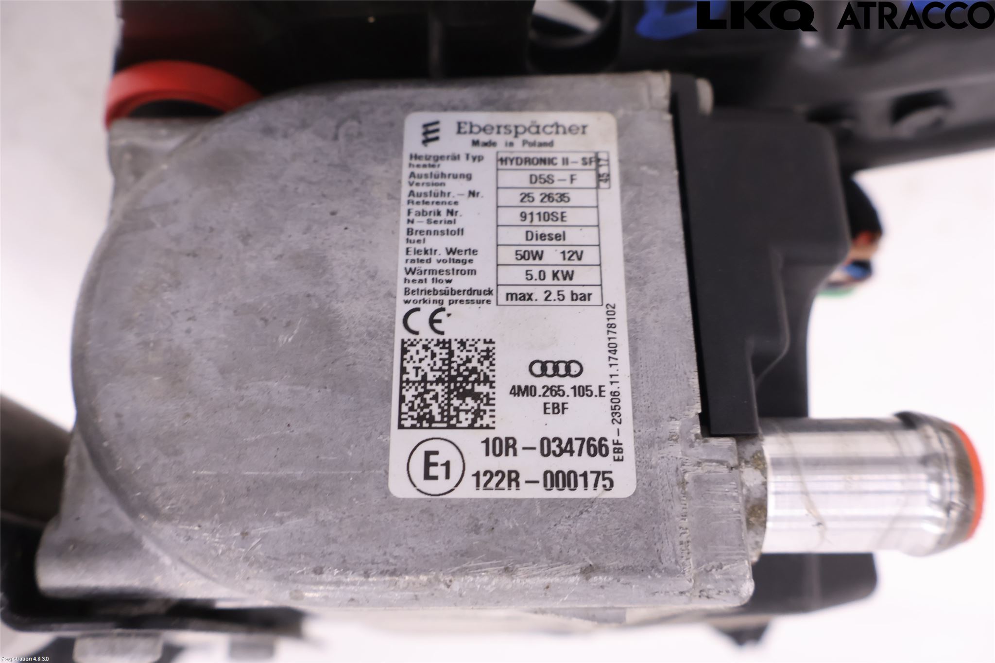 Audi A4/S4 B9 16-19 Dieselvärmare