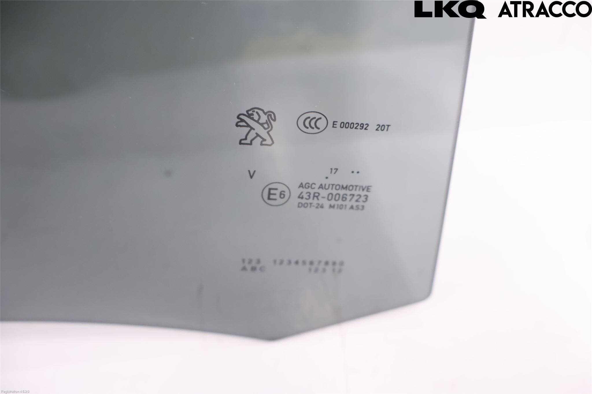 Peugeot 308 14-21 Dörruta Bak Höger