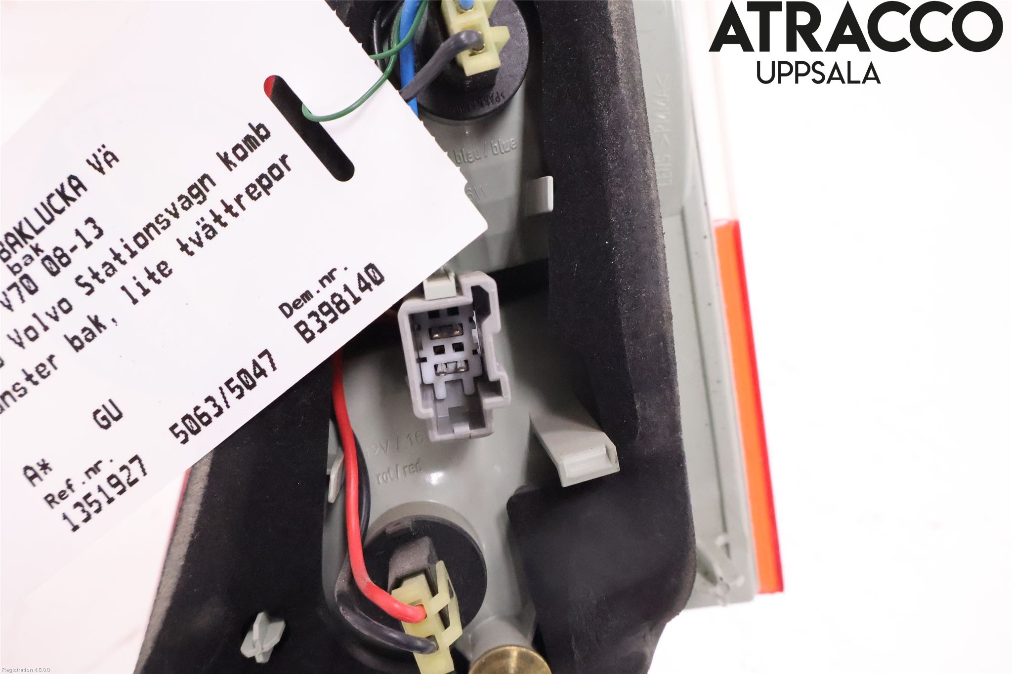 Volvo V70 08-13 Bakljus Lucka Vä