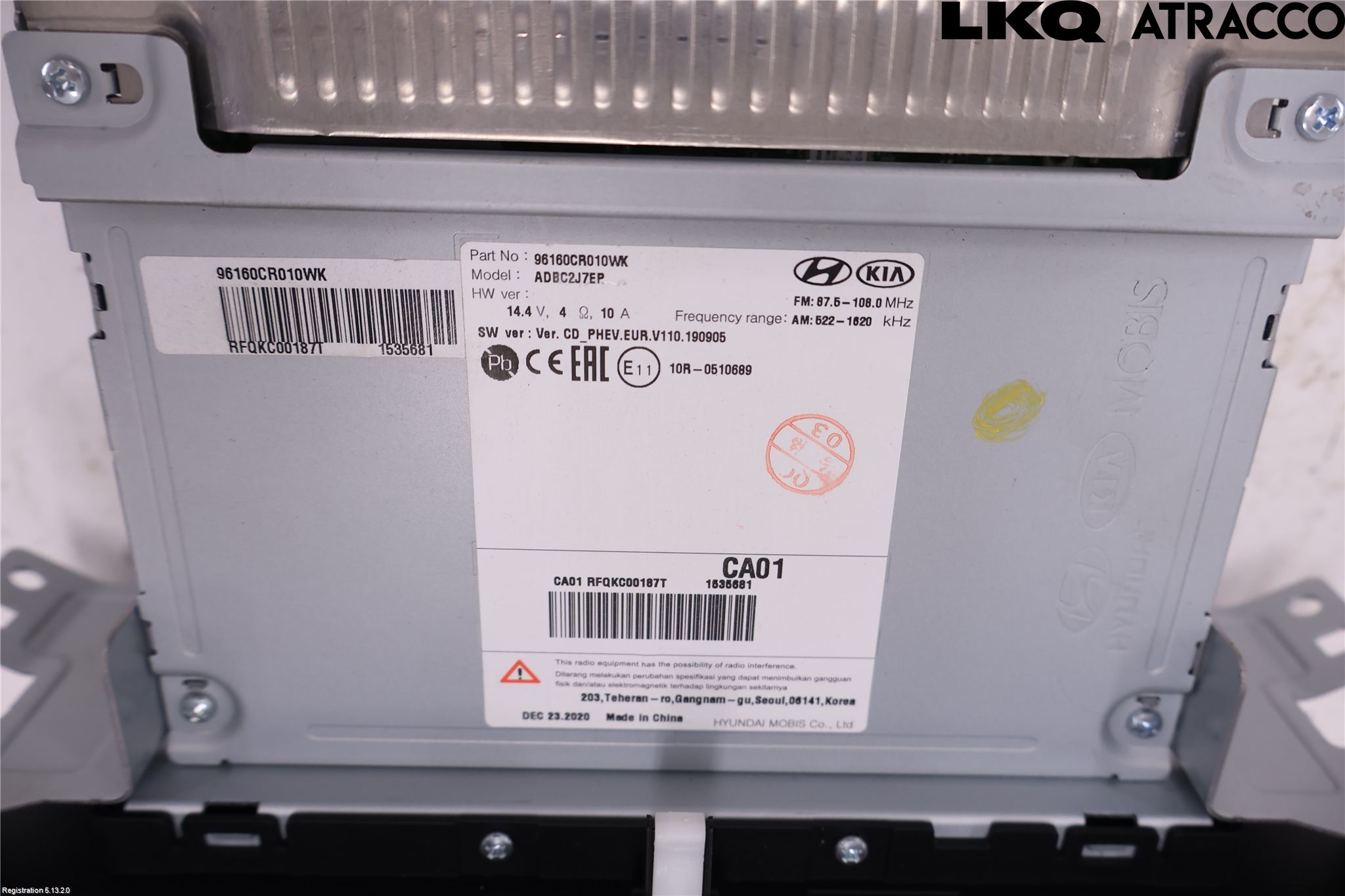 Kia CEED/CEED SW 19- Cd Radio - Multimediapanel