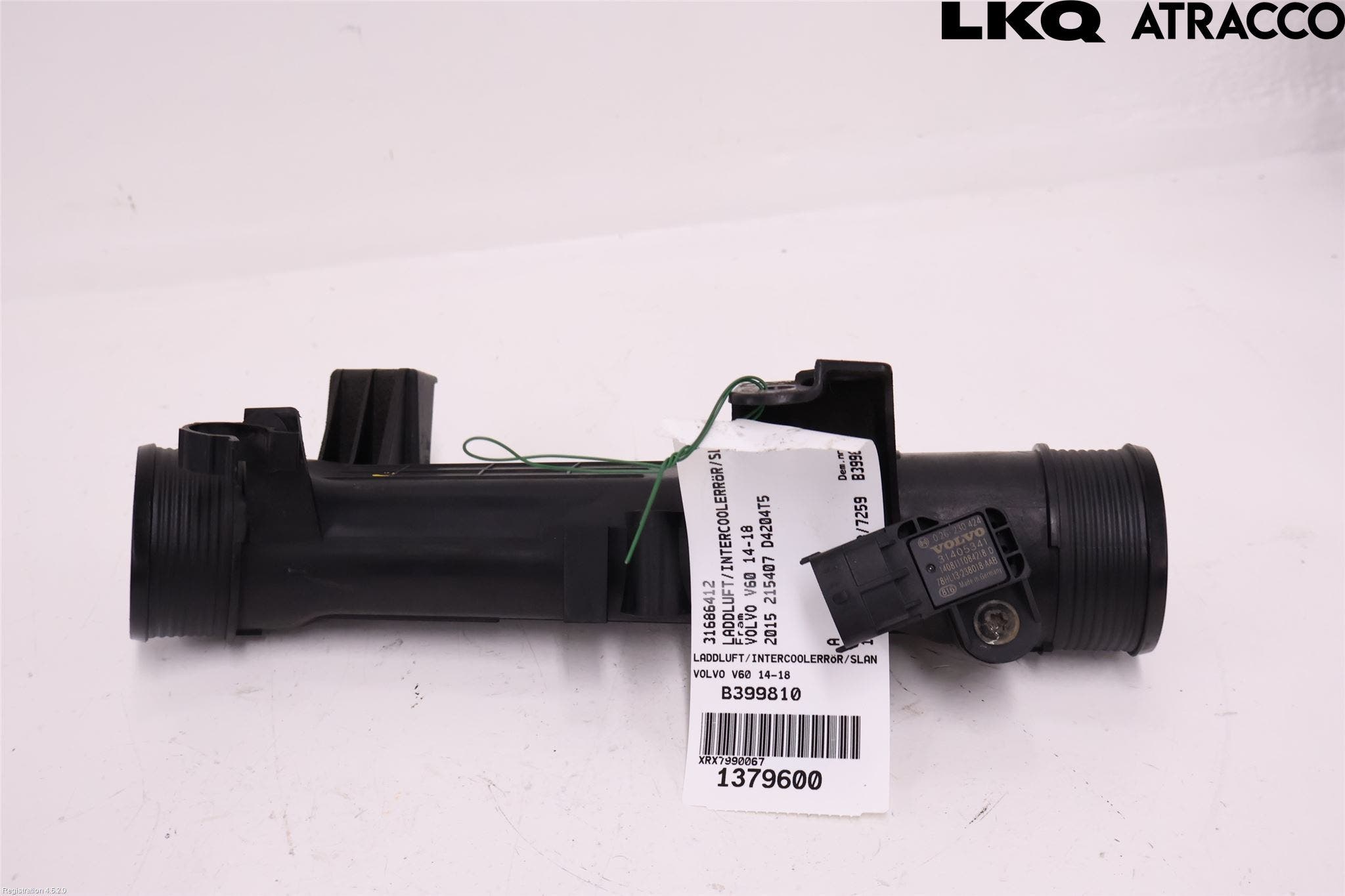 Volvo V60 14-18 Laddluft-Intercoolerrör