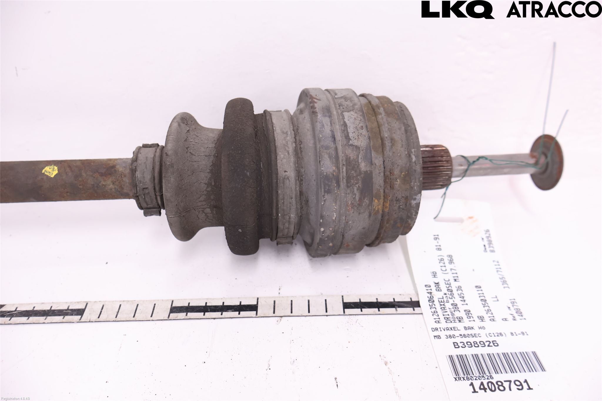 Mercedes-Benz MB 380-560SEC C126 81-91 Drivaxel Bak Höger