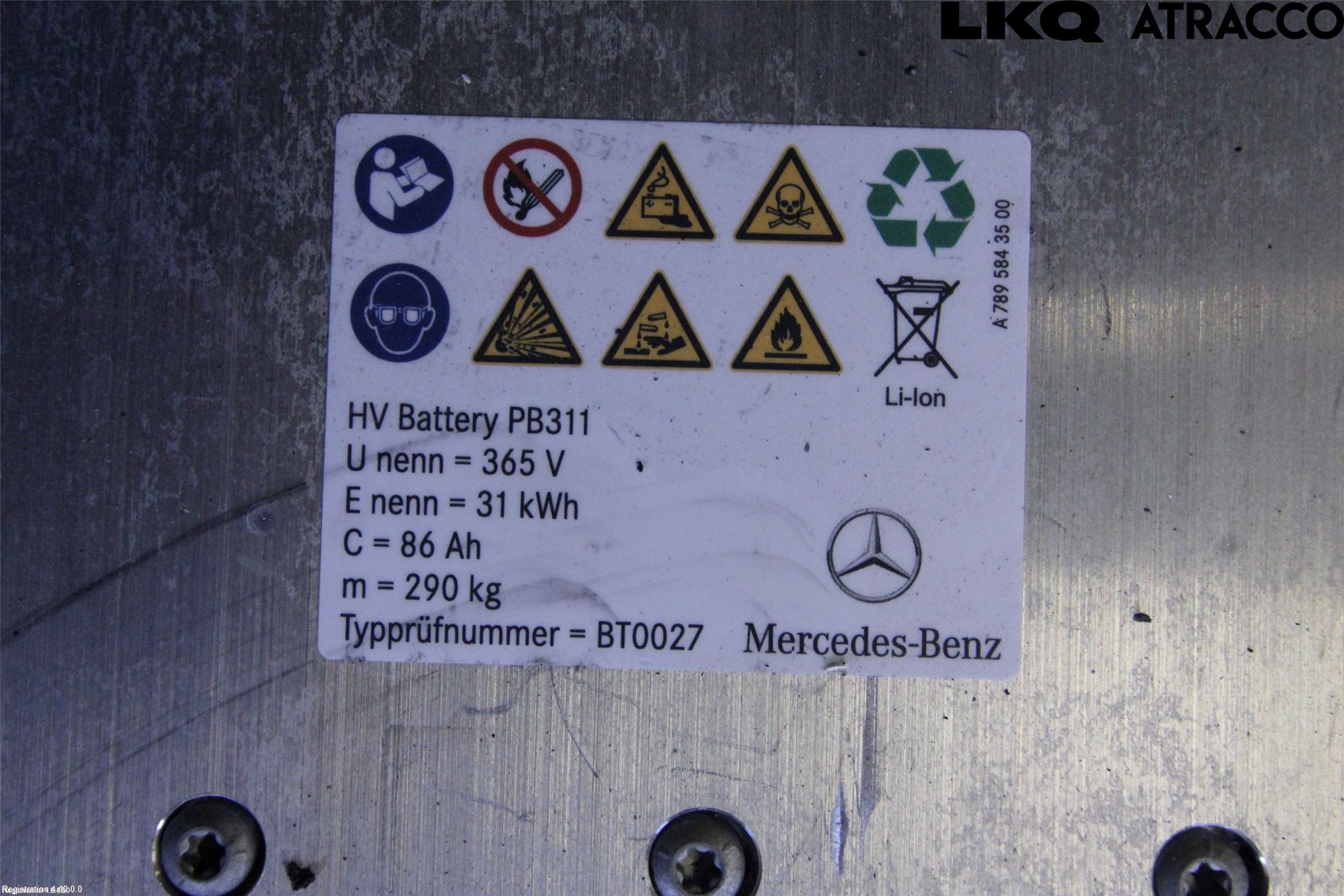 Mercedes-Benz MB GLE-KLASS (W167/V167/C167) 19- Batteri Högspänning