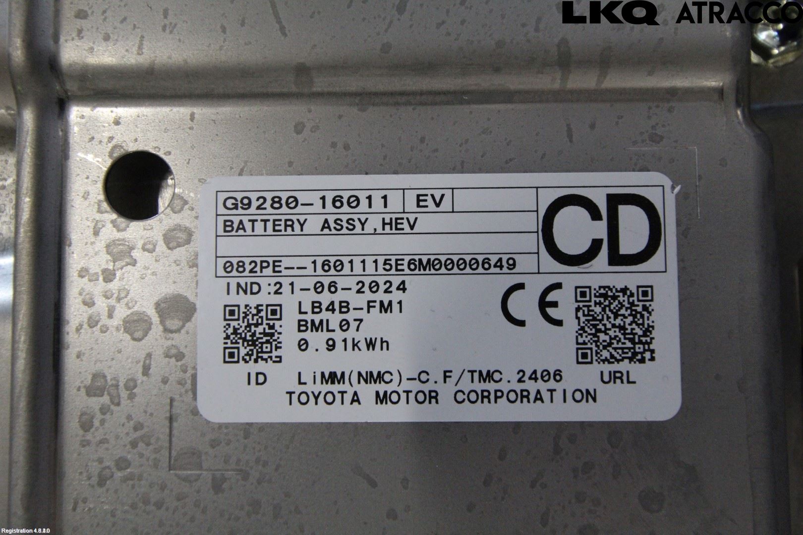 Toyota COROLLA CROSS XG10 22- Batteri Högspänning