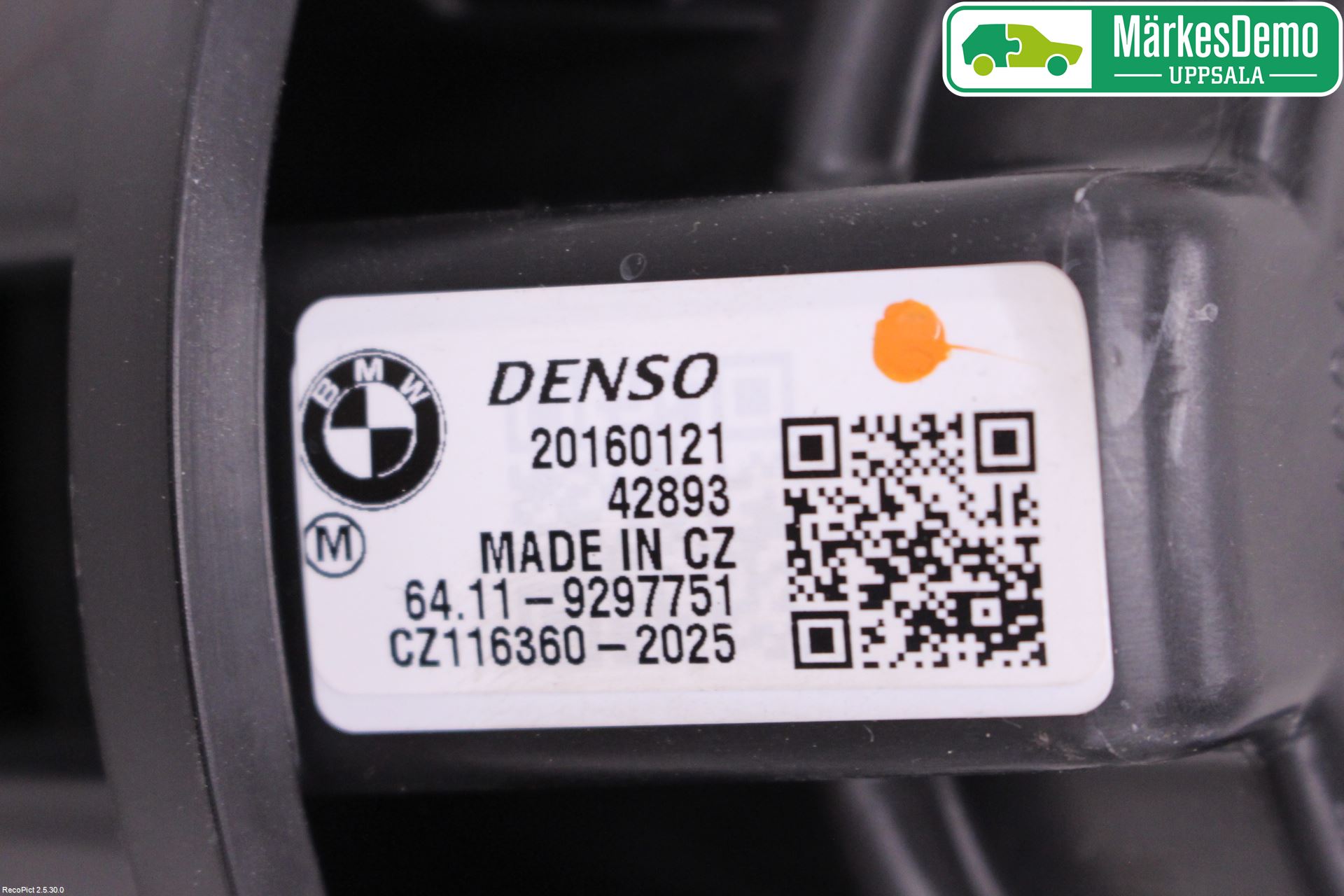 BMW i3 I01 13-22 Värmefläkt