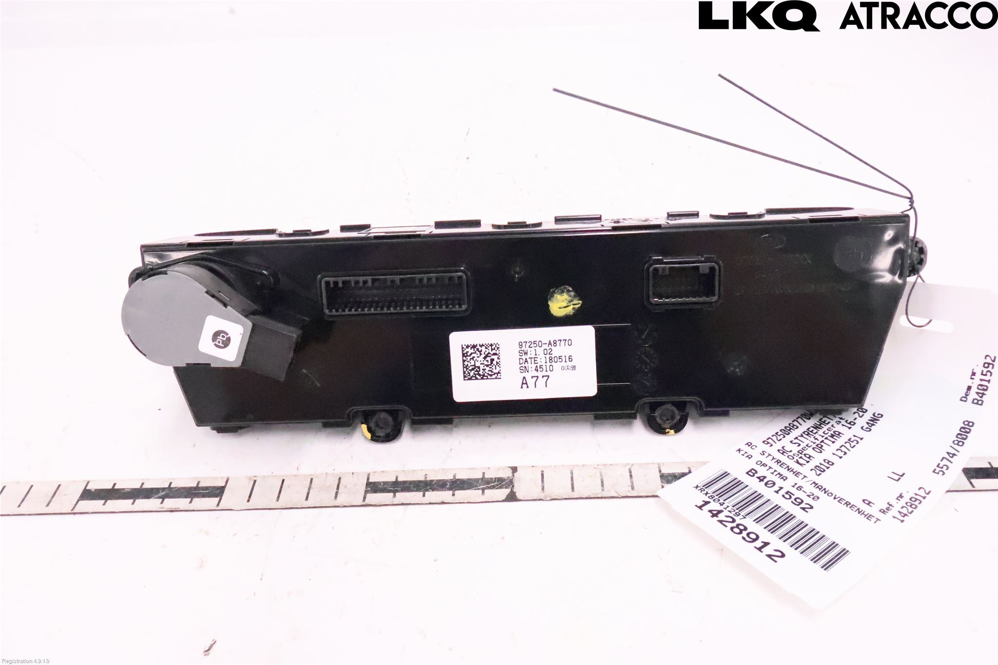 Kia OPTIMA 16-20 Ac Styrenhet Ac Manöveren