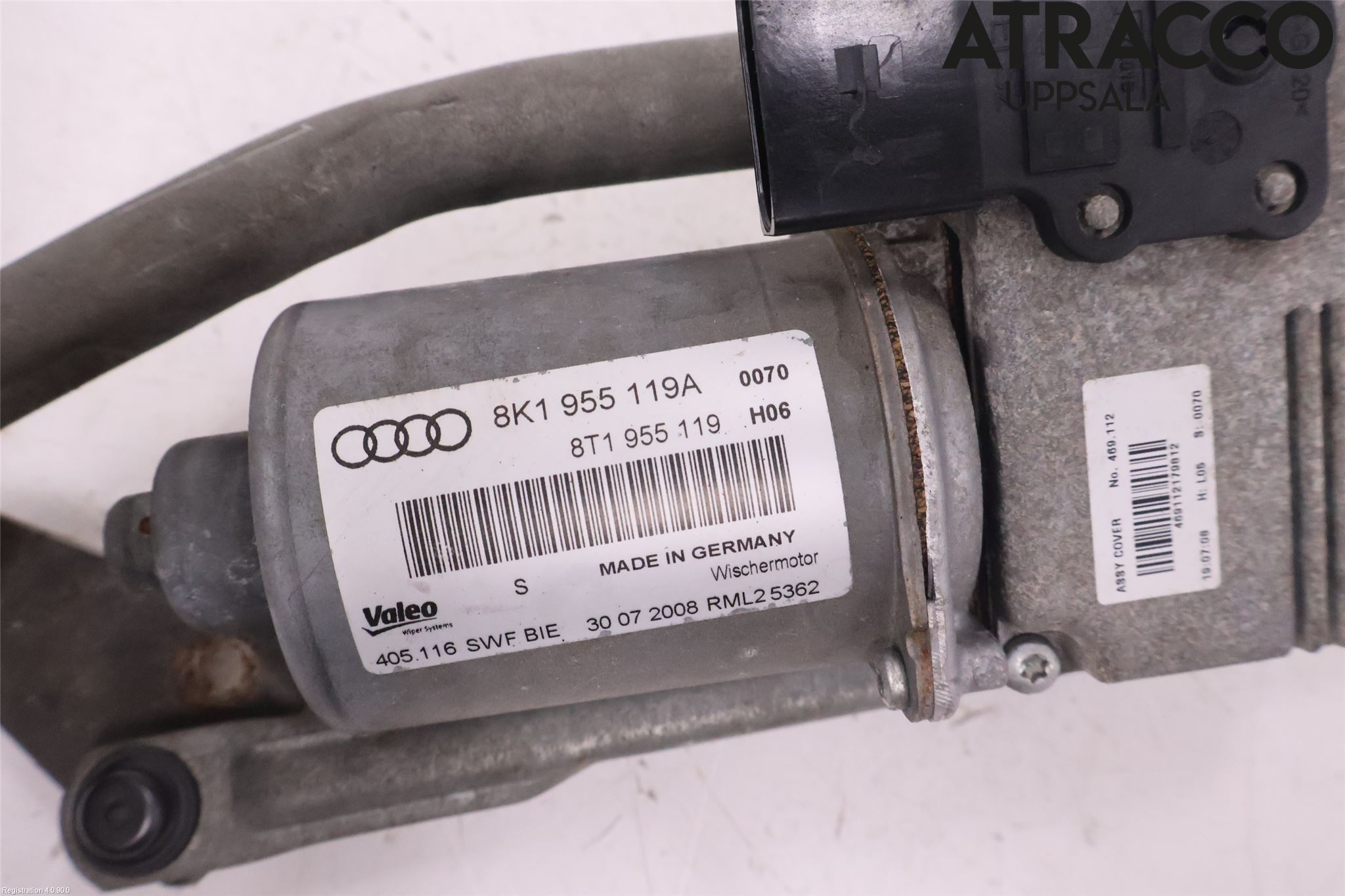 Audi A4/S4 08-11 Torkarmotor Vindruta