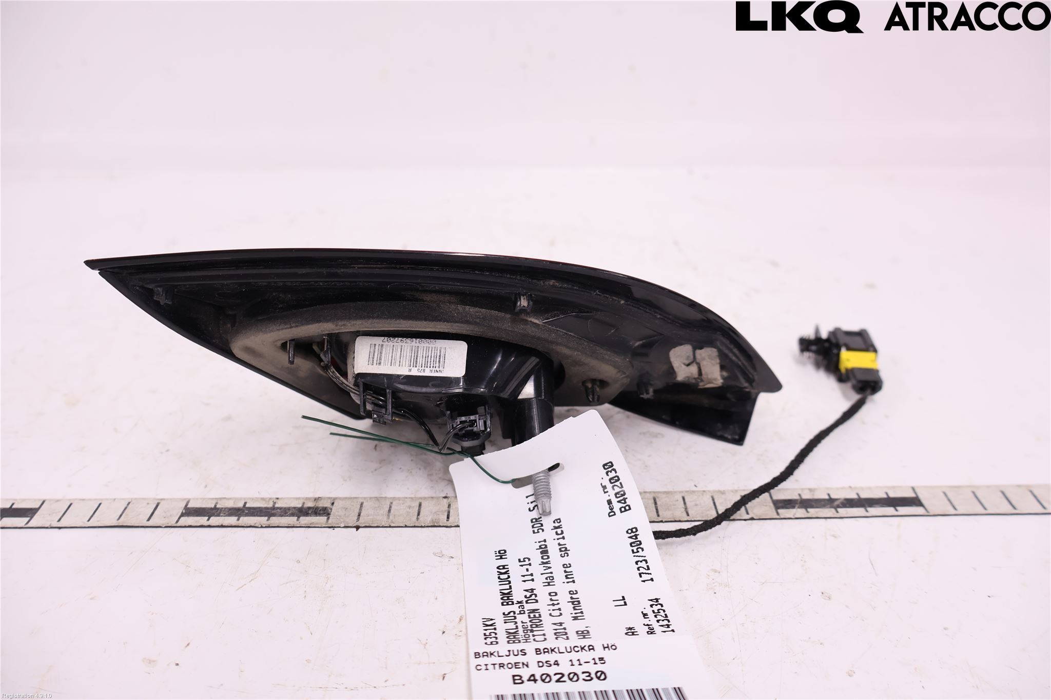 Citroen DS4 Bakljus Lucka Hö