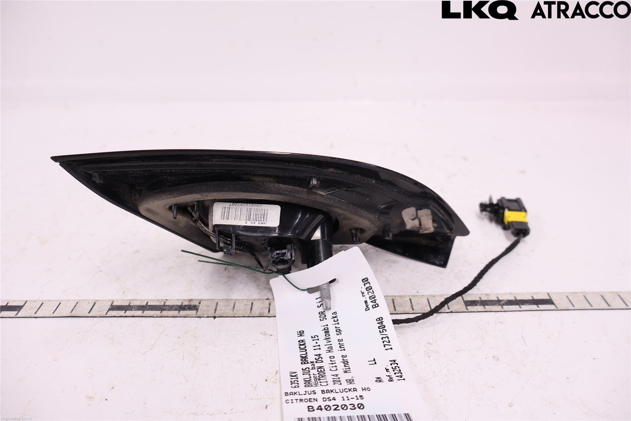 Citroen DS4 Bakljus Lucka Hö