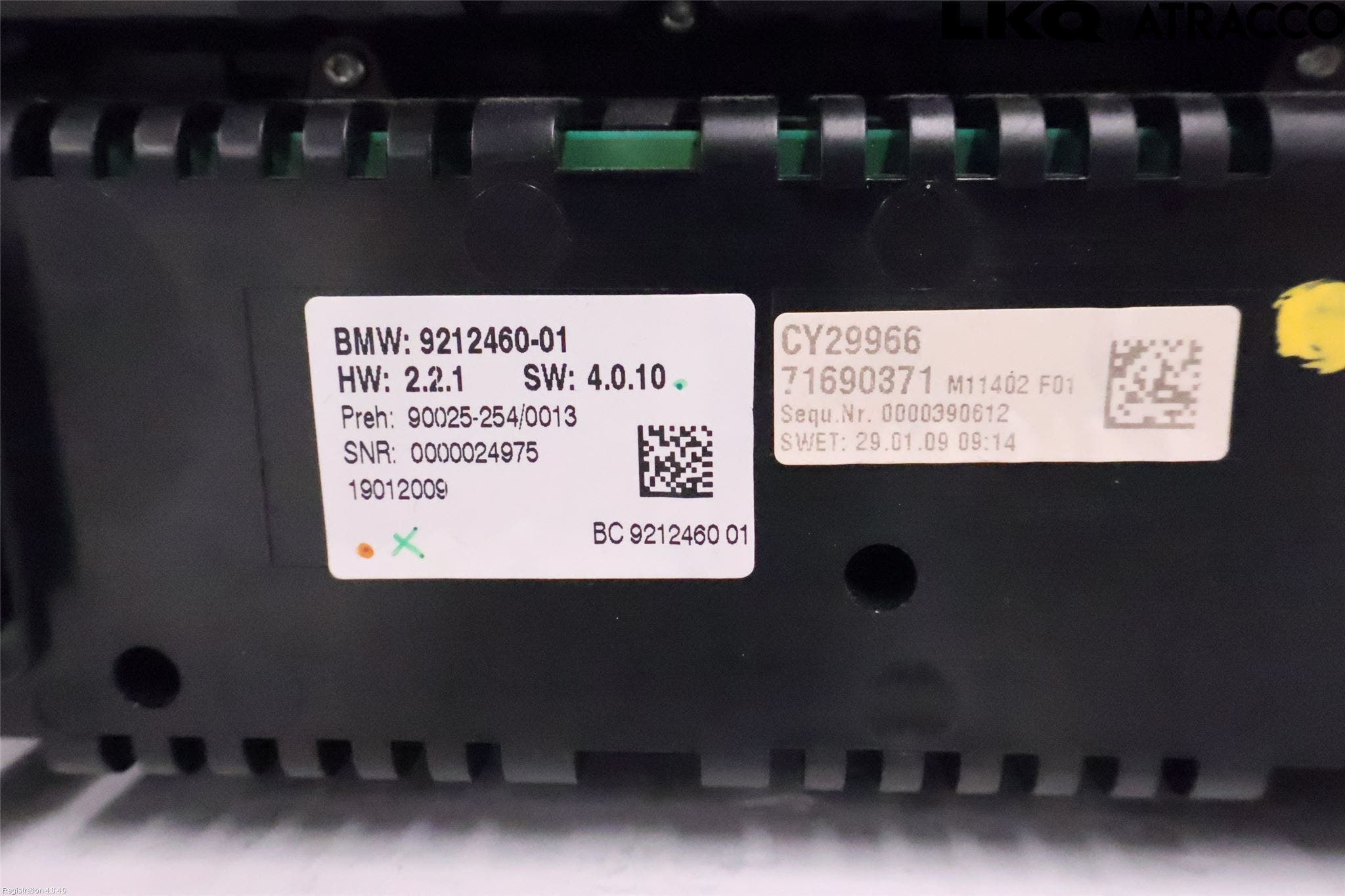 BMW 7 F01/02/03/04 09-15 Ac Styrenhet Ac Manöveren