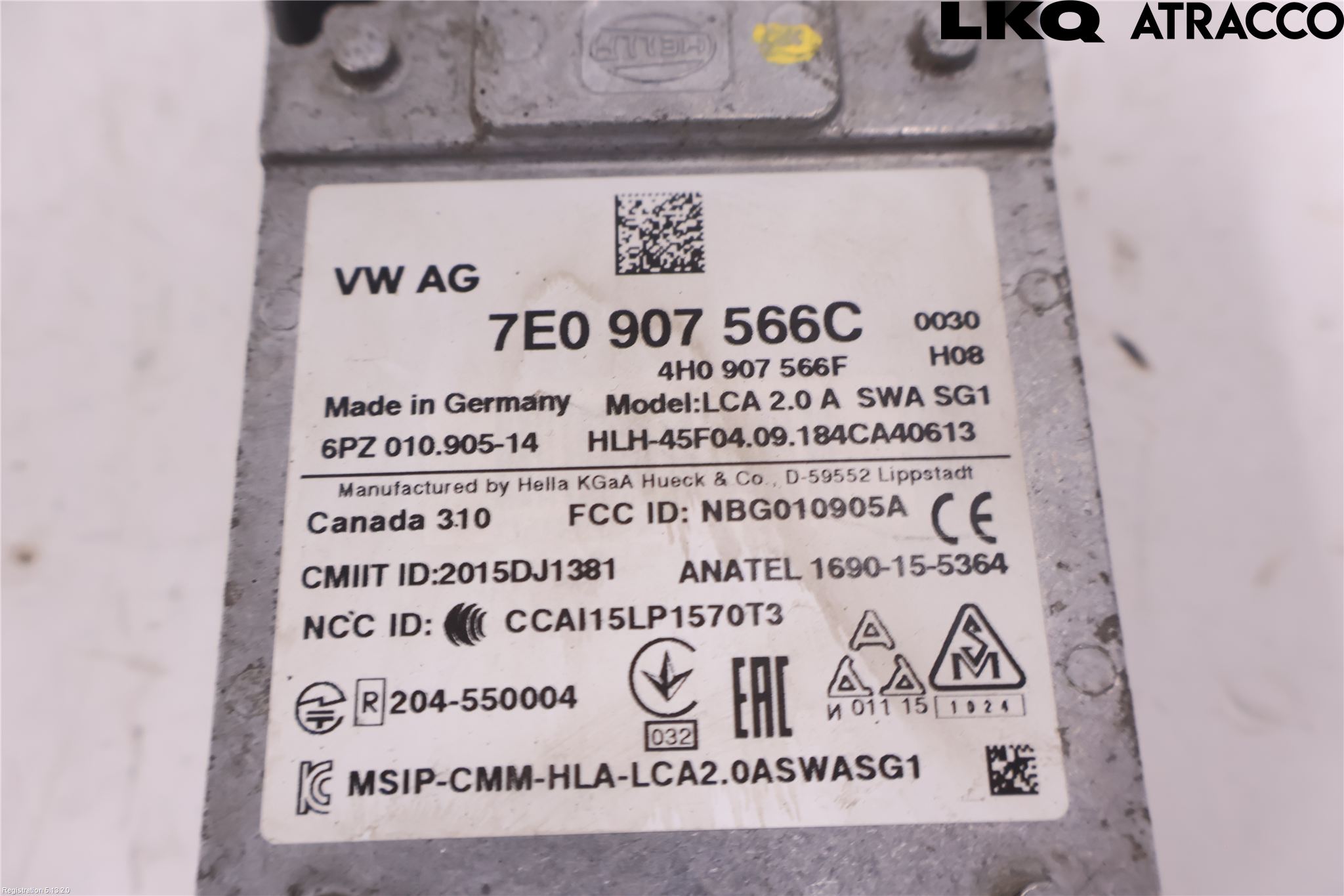 Volkswagen VW MULTIVAN T4-T6 91-21 Sensor Aktivt Kollisionsskydd